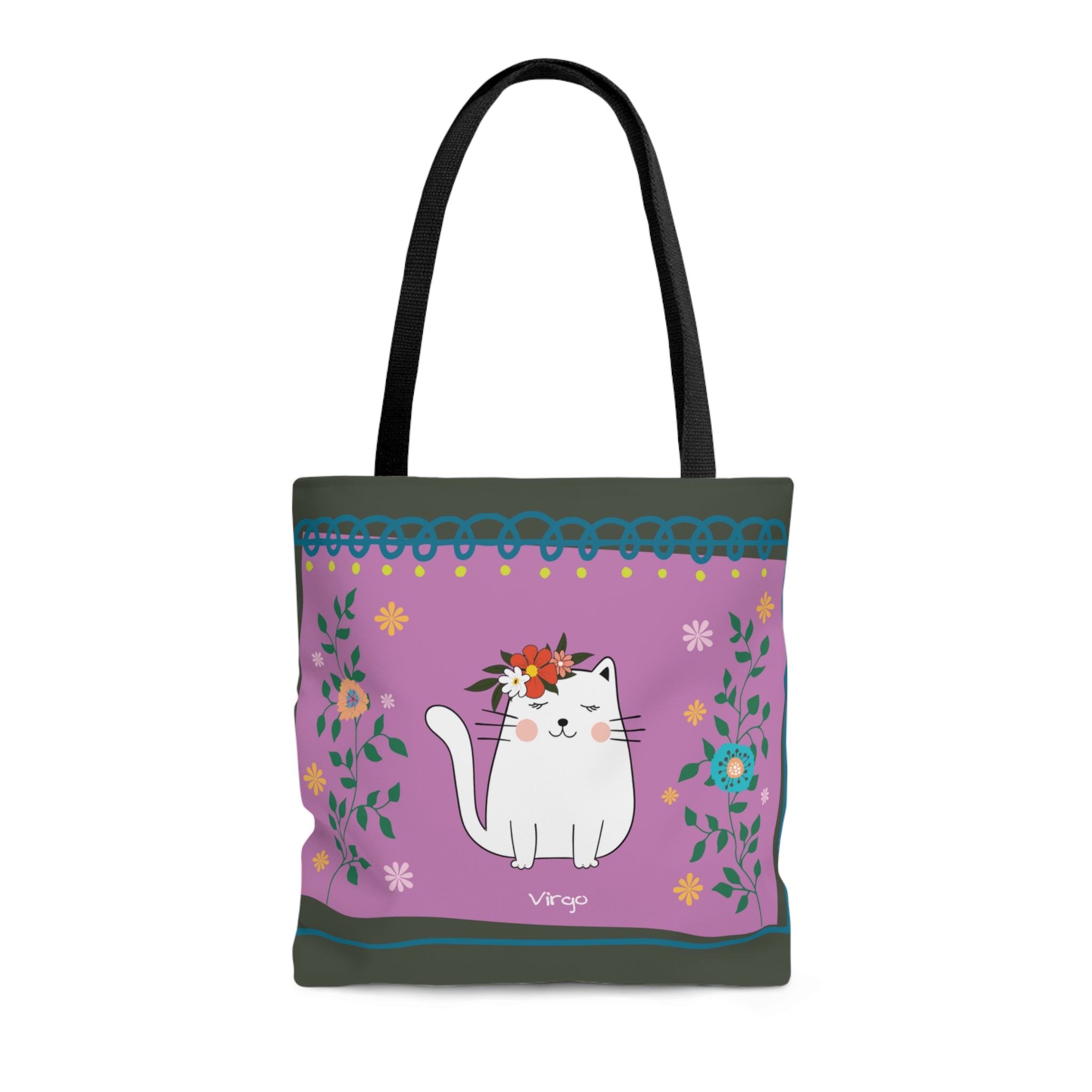 Virgo Lucky Cat: Tote Bag