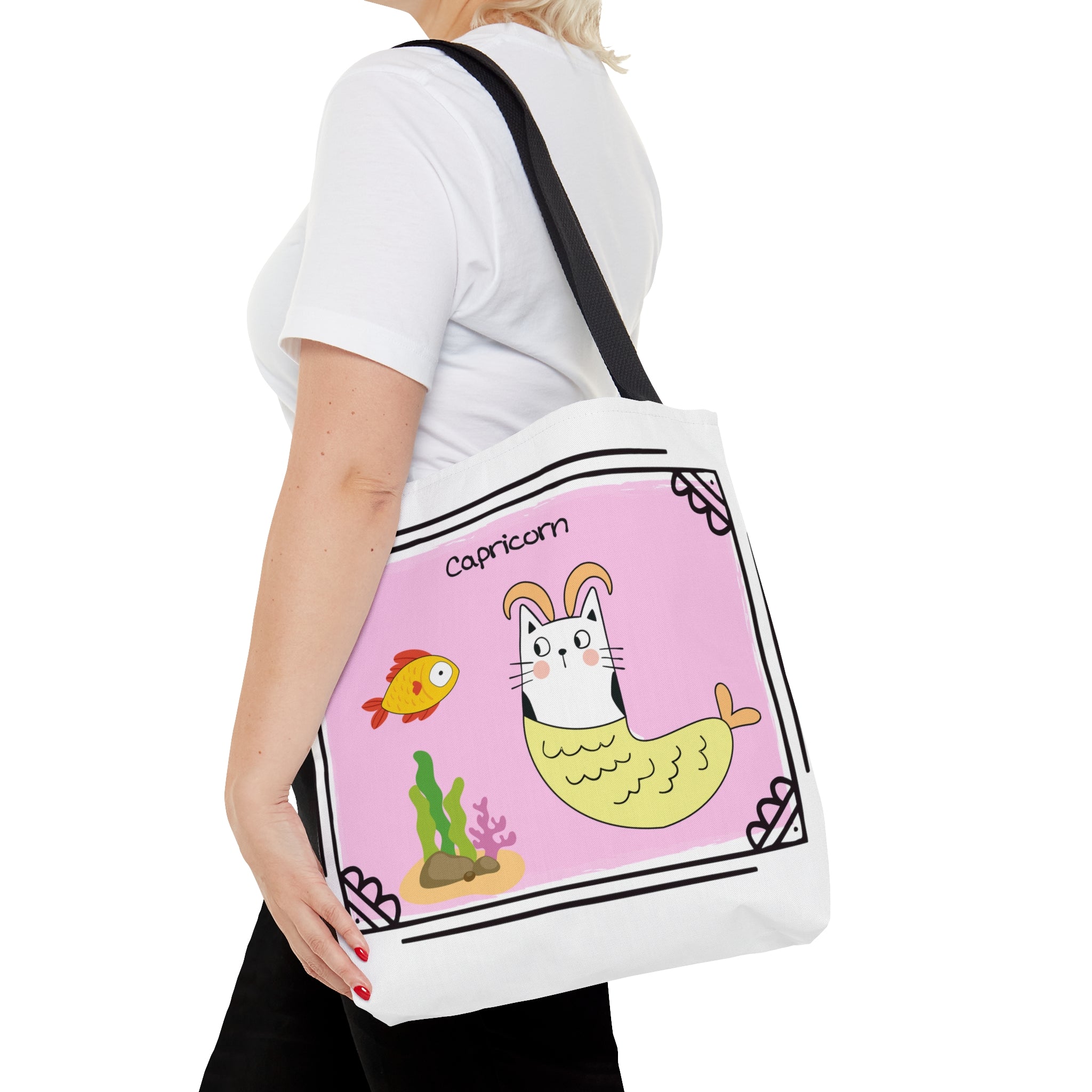 Capricorn Lucky Cat: Tote Bag