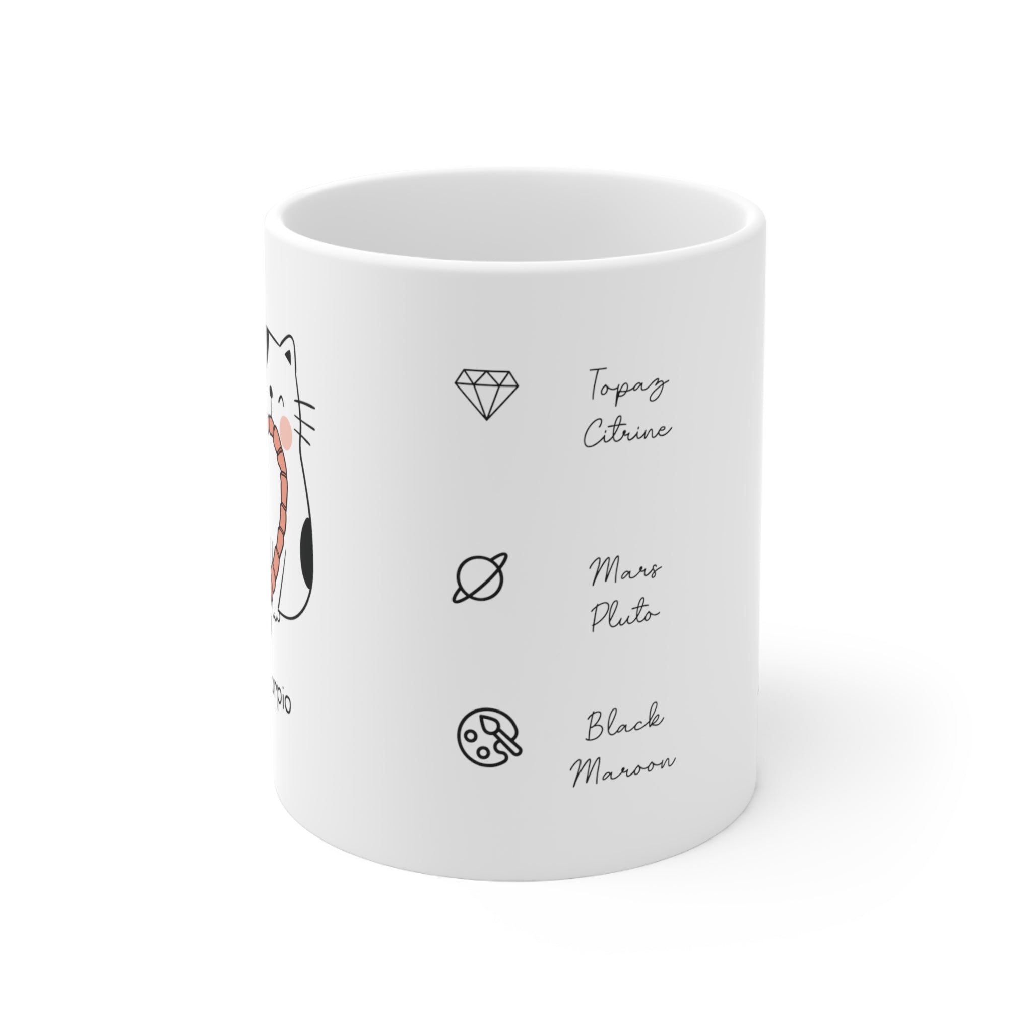 Scorpio Lucky Cat: Bio Mug