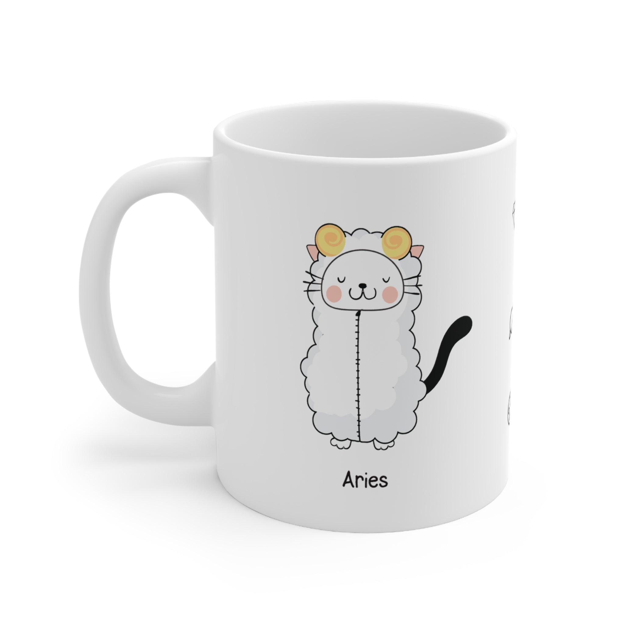 Aries Lucky Cat: Bio Mug