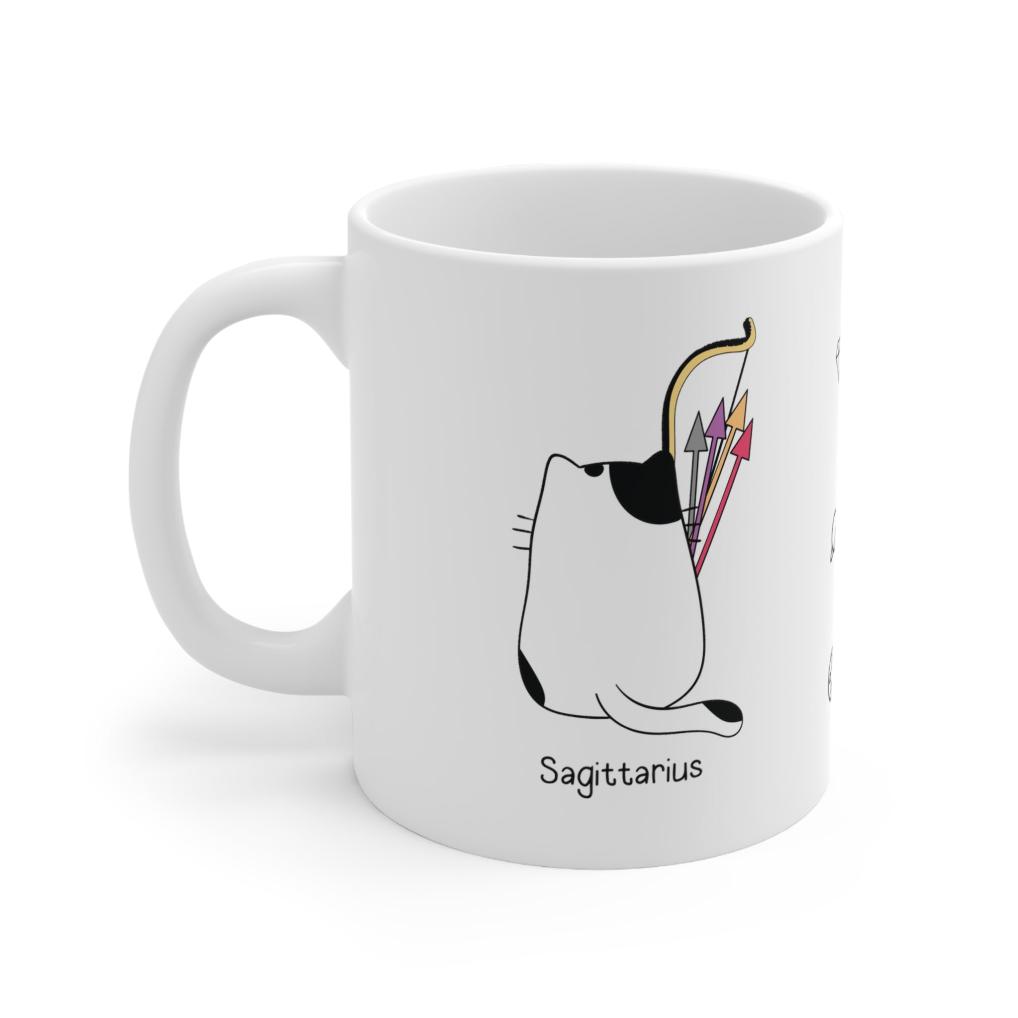 Sagittarius Lucky Cat: Bio Mug