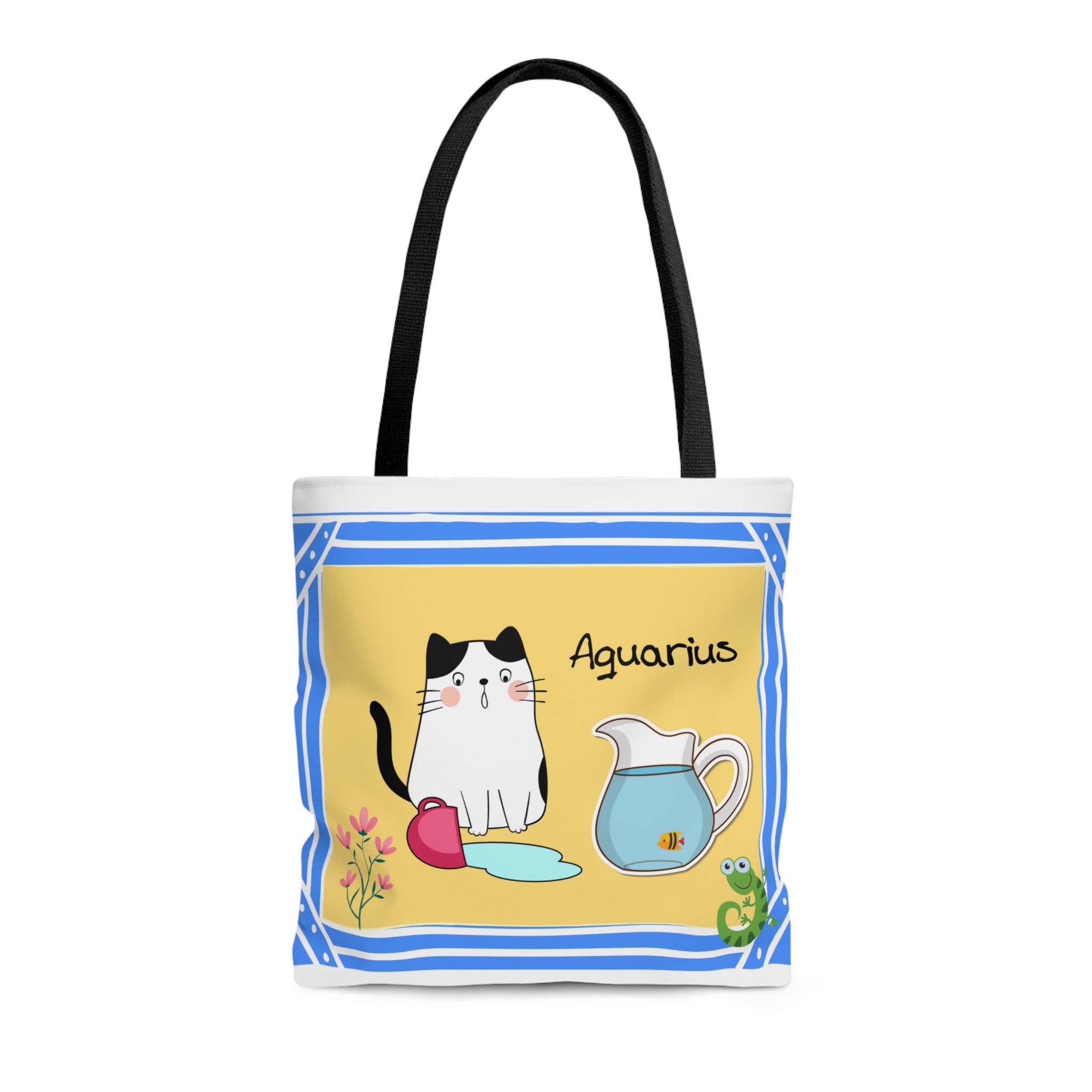 Aquarius Lucky Cat: Tote Bag