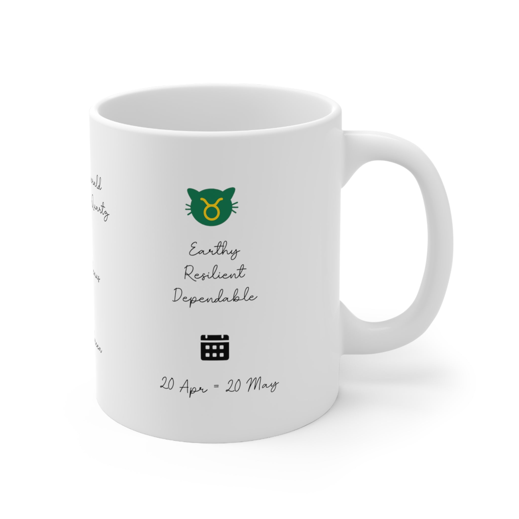 Taurus Lucky Cat: Bio Mug