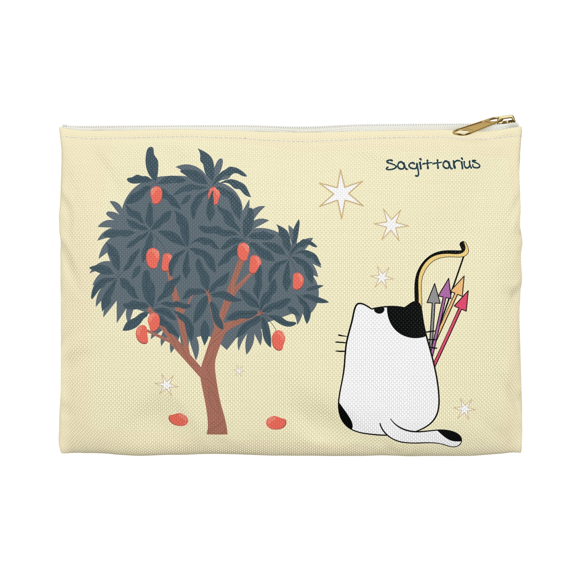 Sagittarius Lucky Cat: Good Fur-tune Pouch