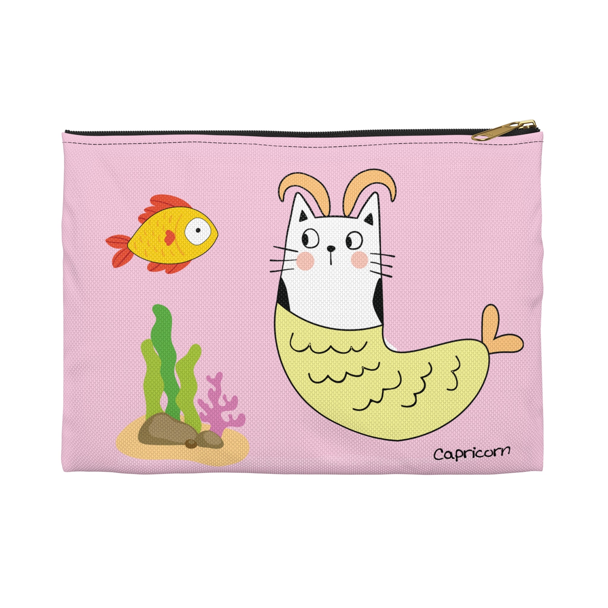 Capricorn Lucky Cat: Good Fur-tune Pouch