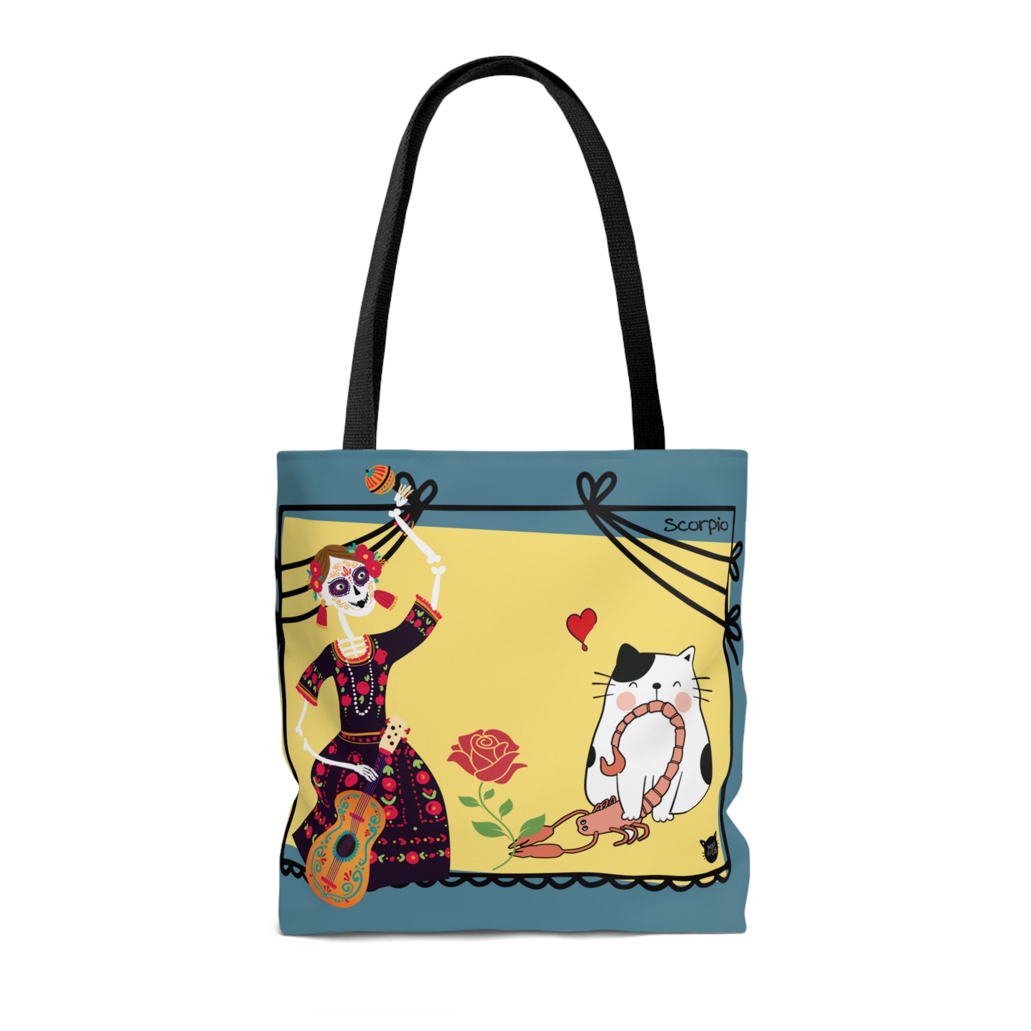 Scorpio Lucky Cat: Tote Bag