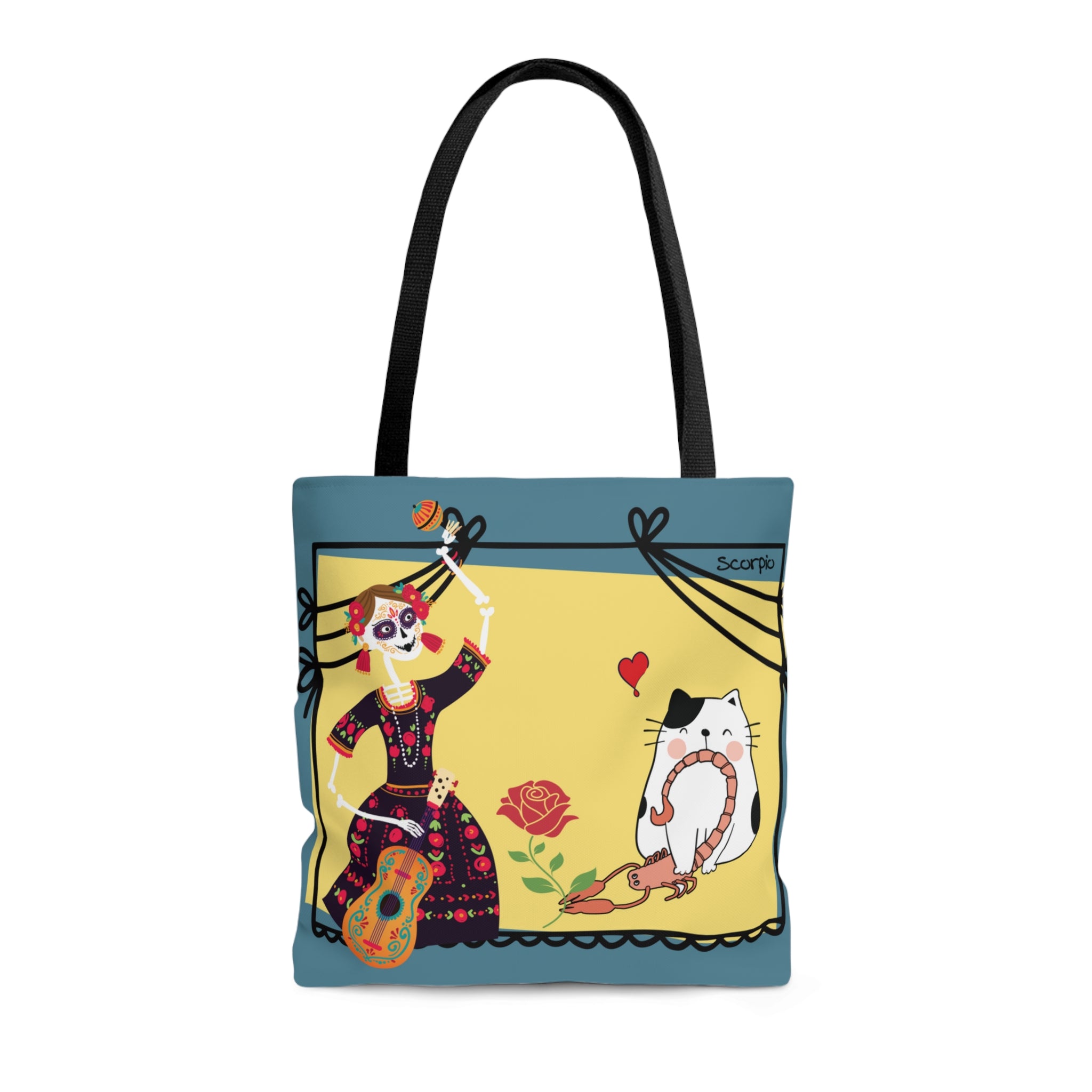 Scorpio Lucky Cat: Tote Bag