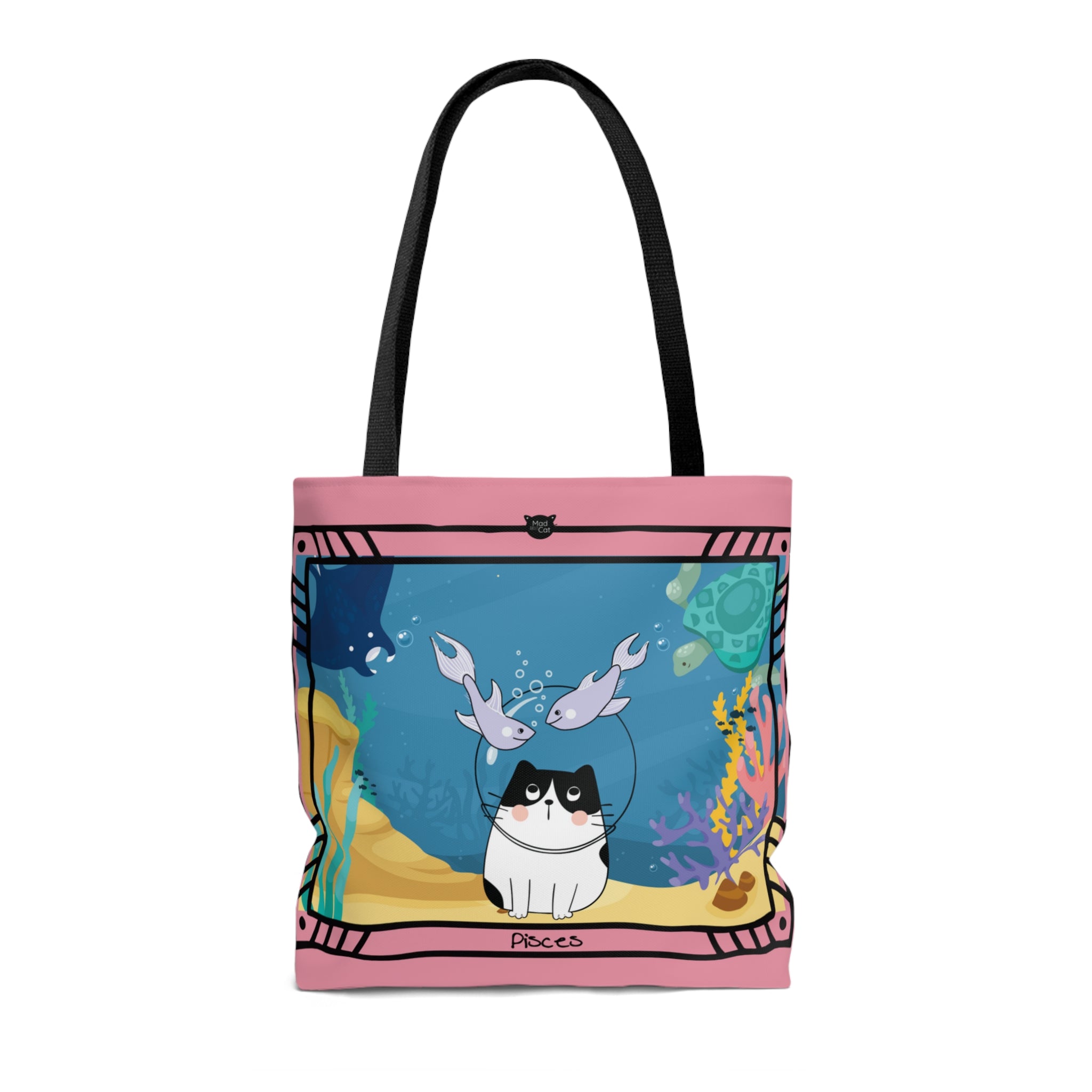 Pisces Lucky Cat: Tote Bag