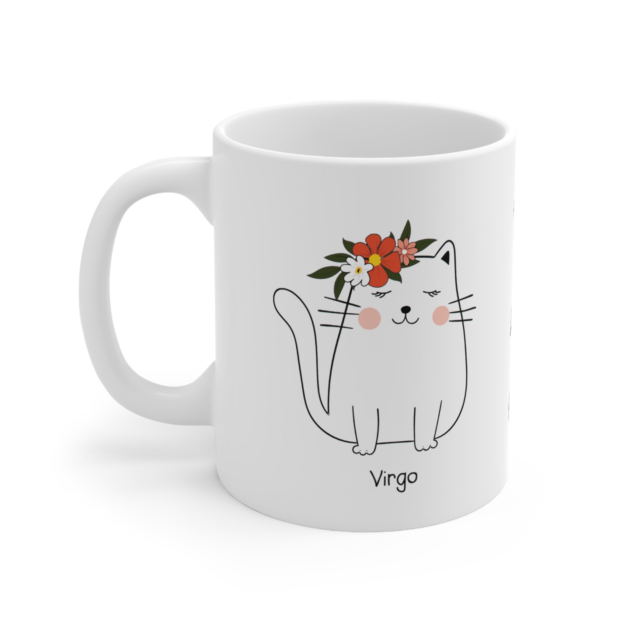 Virgo Lucky Cat: Bio Mug