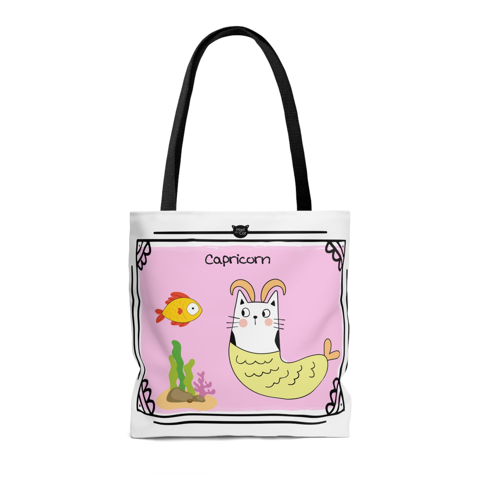 Capricorn Lucky Cat: Tote Bag