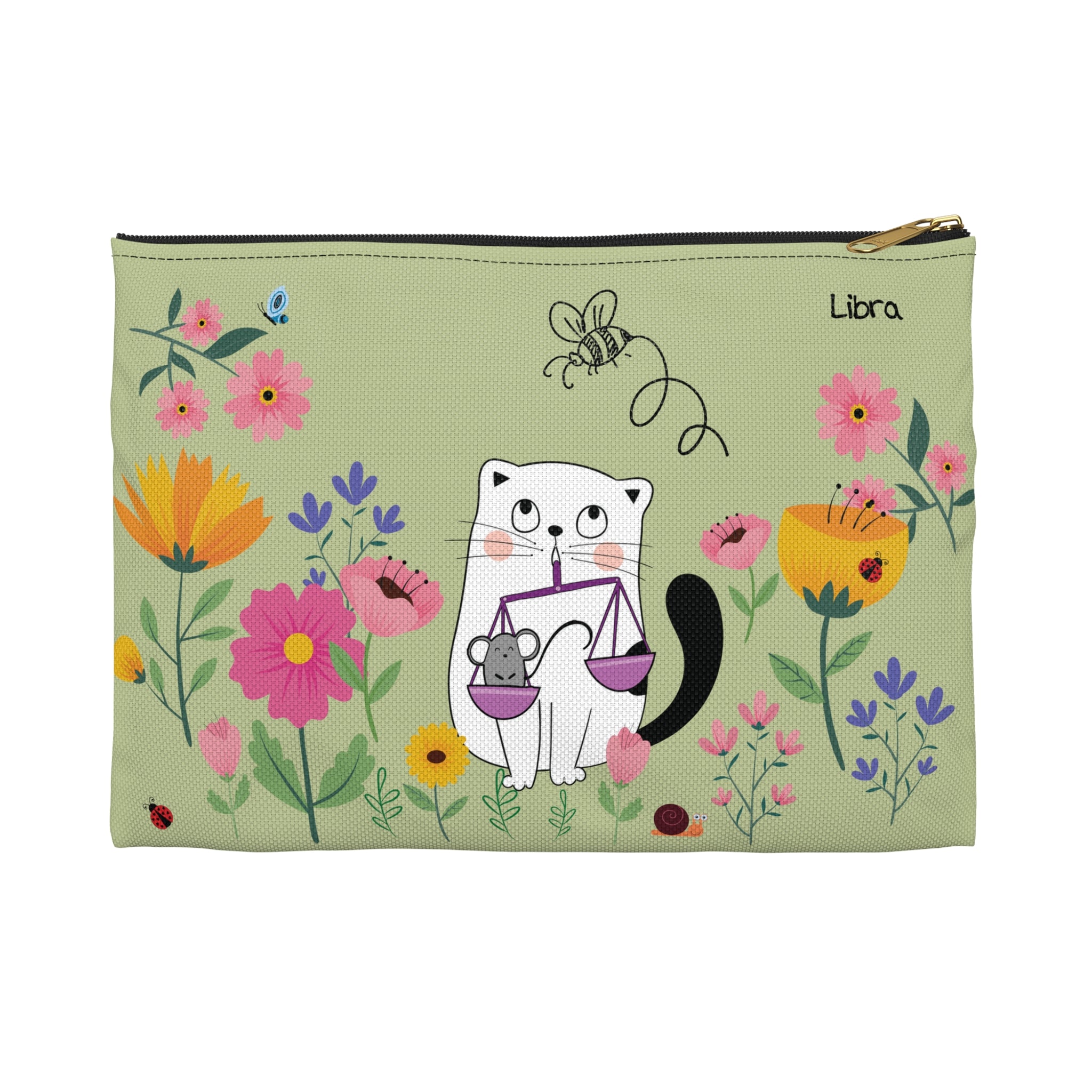 Libra Lucky Cat: Good Fur-tune Pouch