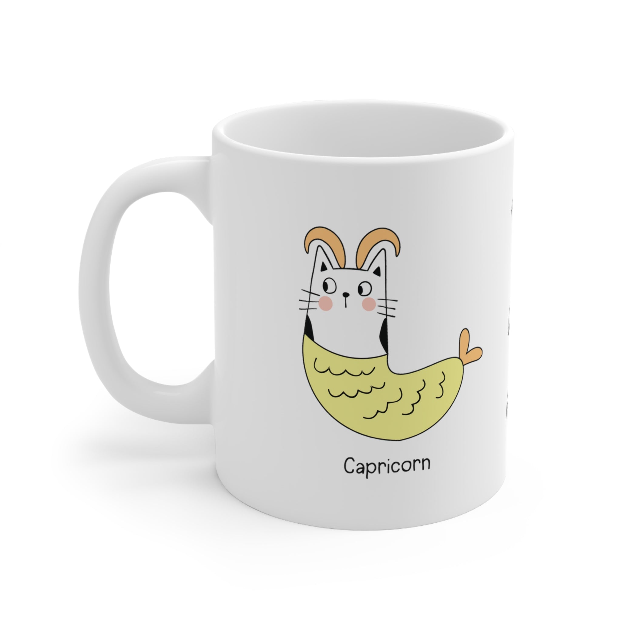 Capricorn Lucky Cat: Bio Mug