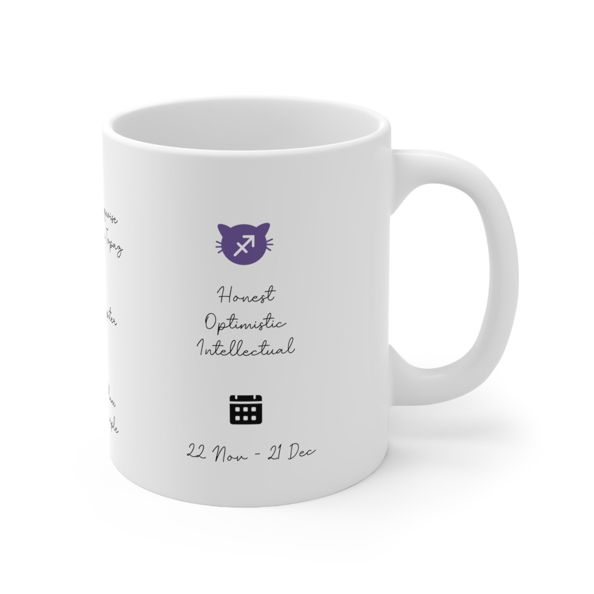 Sagittarius Lucky Cat: Bio Mug