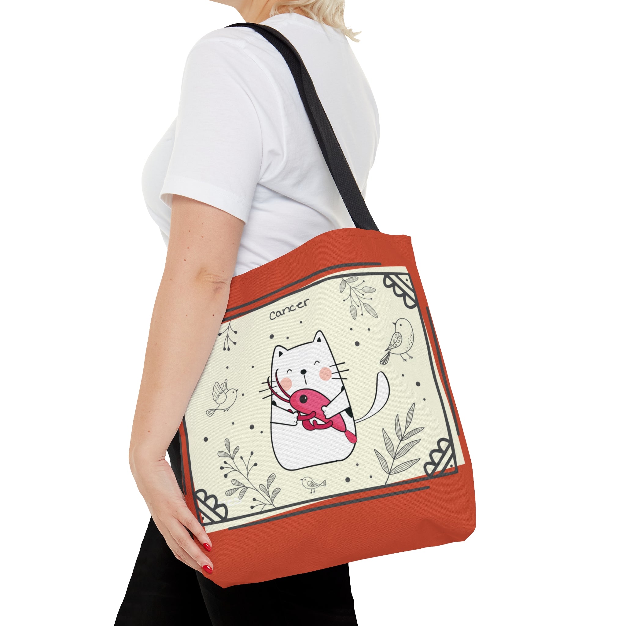 Cancer Lucky Cat: Tote Bag