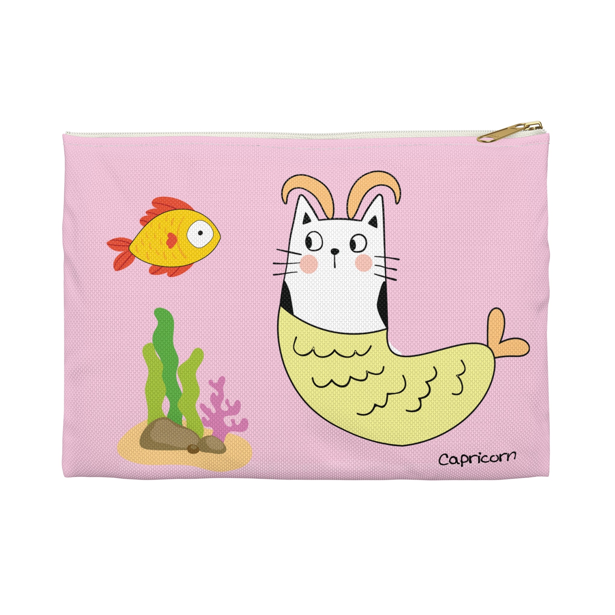 Capricorn Lucky Cat: Good Fur-tune Pouch