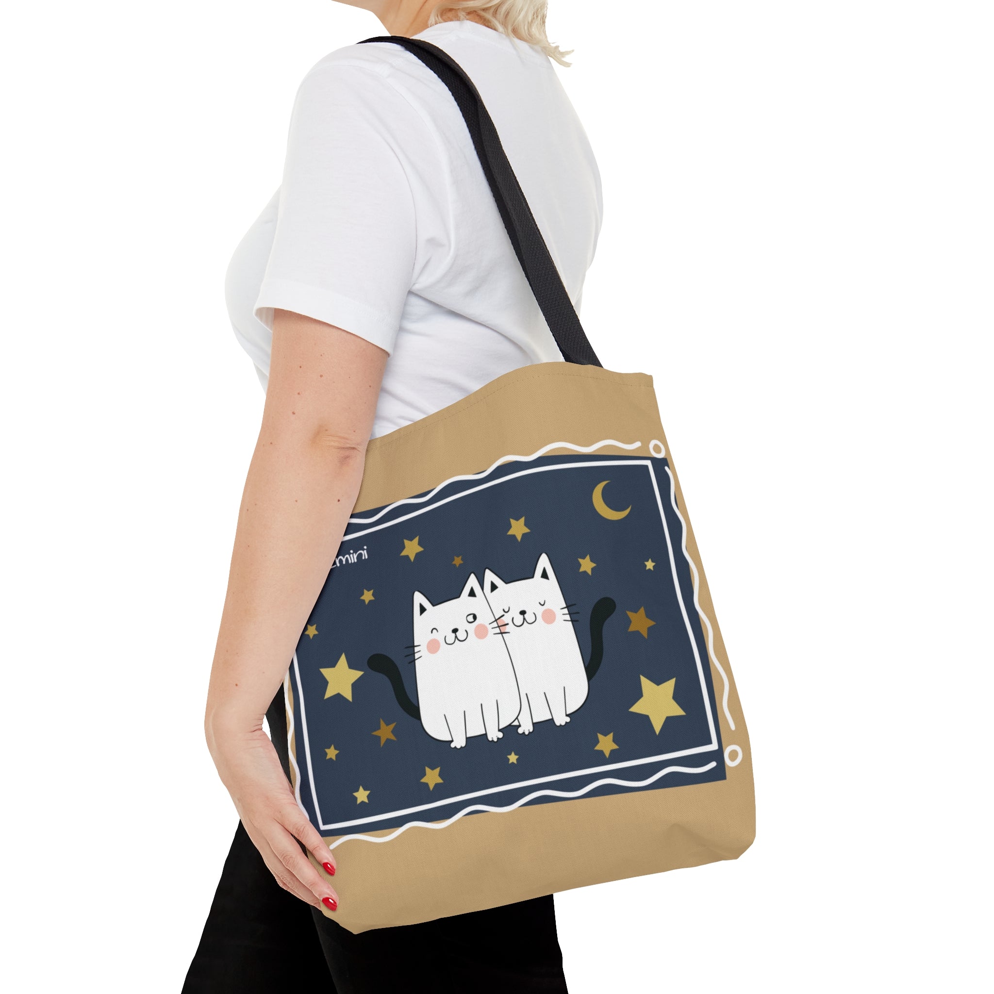 Gemini Lucky Cat: Tote Bag