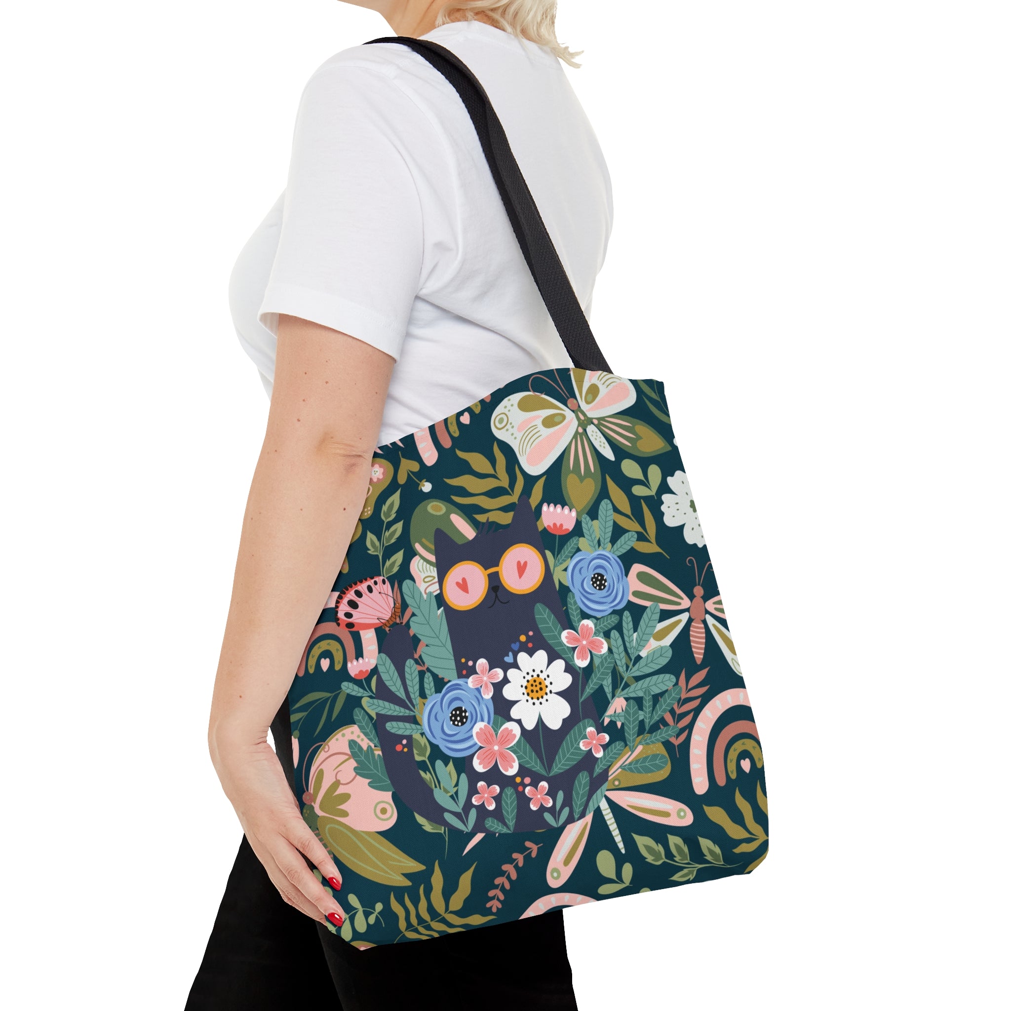 Lulu's Garden : Cool Cats - Trippy Tote Bag