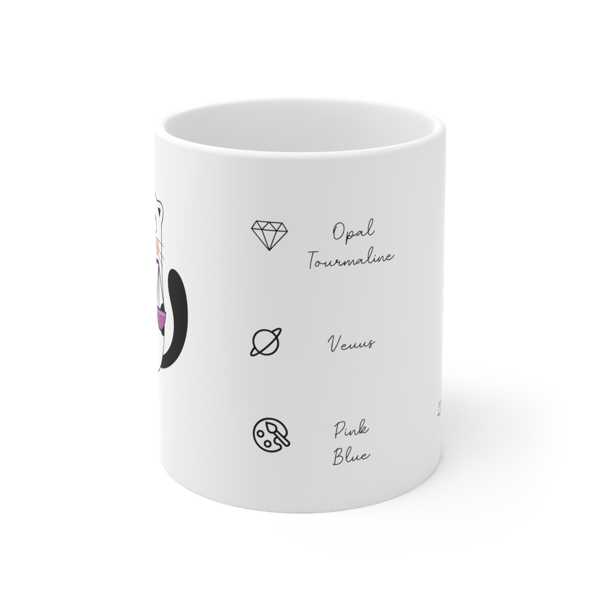 Libra Lucky Cat : Bio Mug