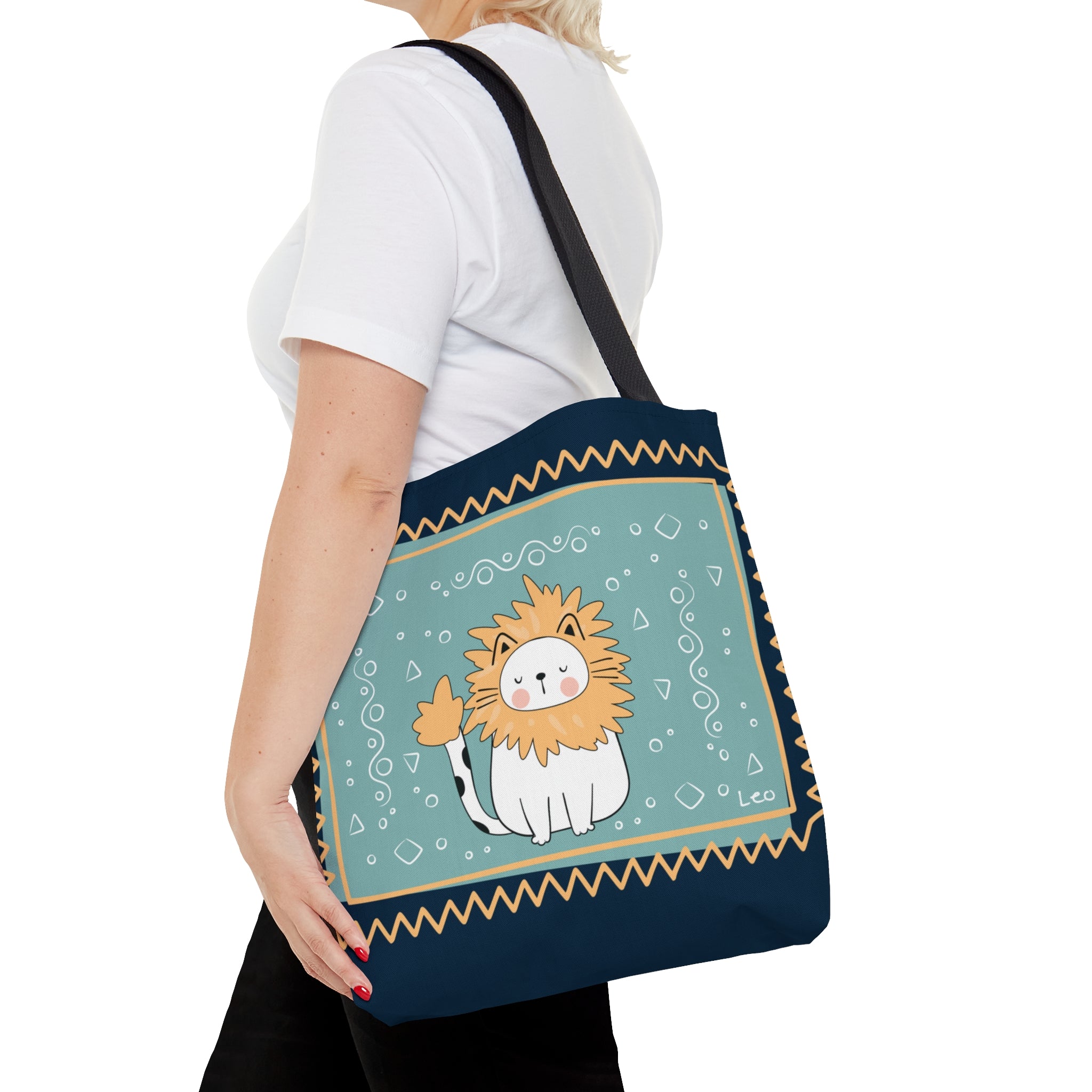 Leo Lucky Cat: Tote Bag