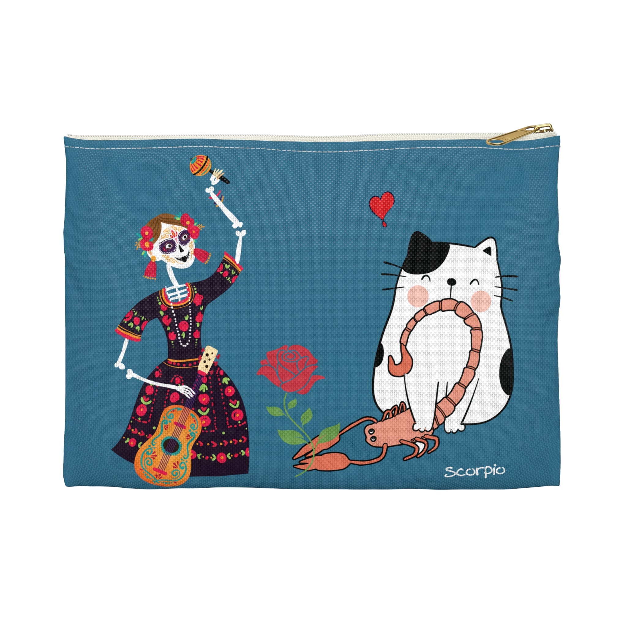 Scorpio Lucky Cat: Good Fur-tune Pouch