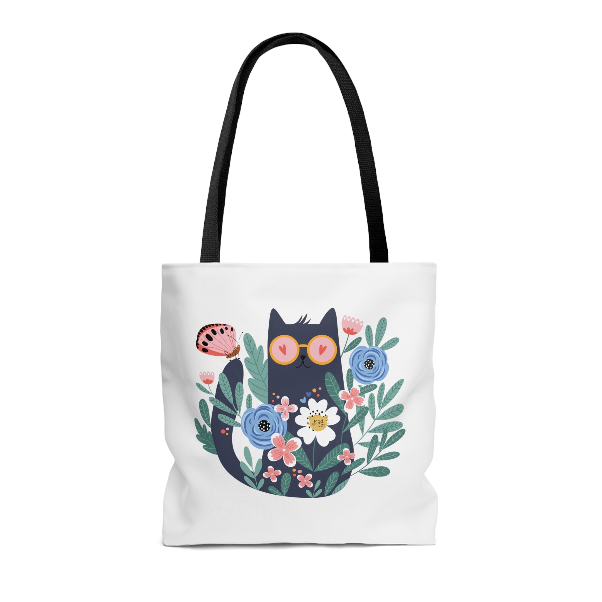 Lulu's Garden : Cool Cats - White Tote Bag