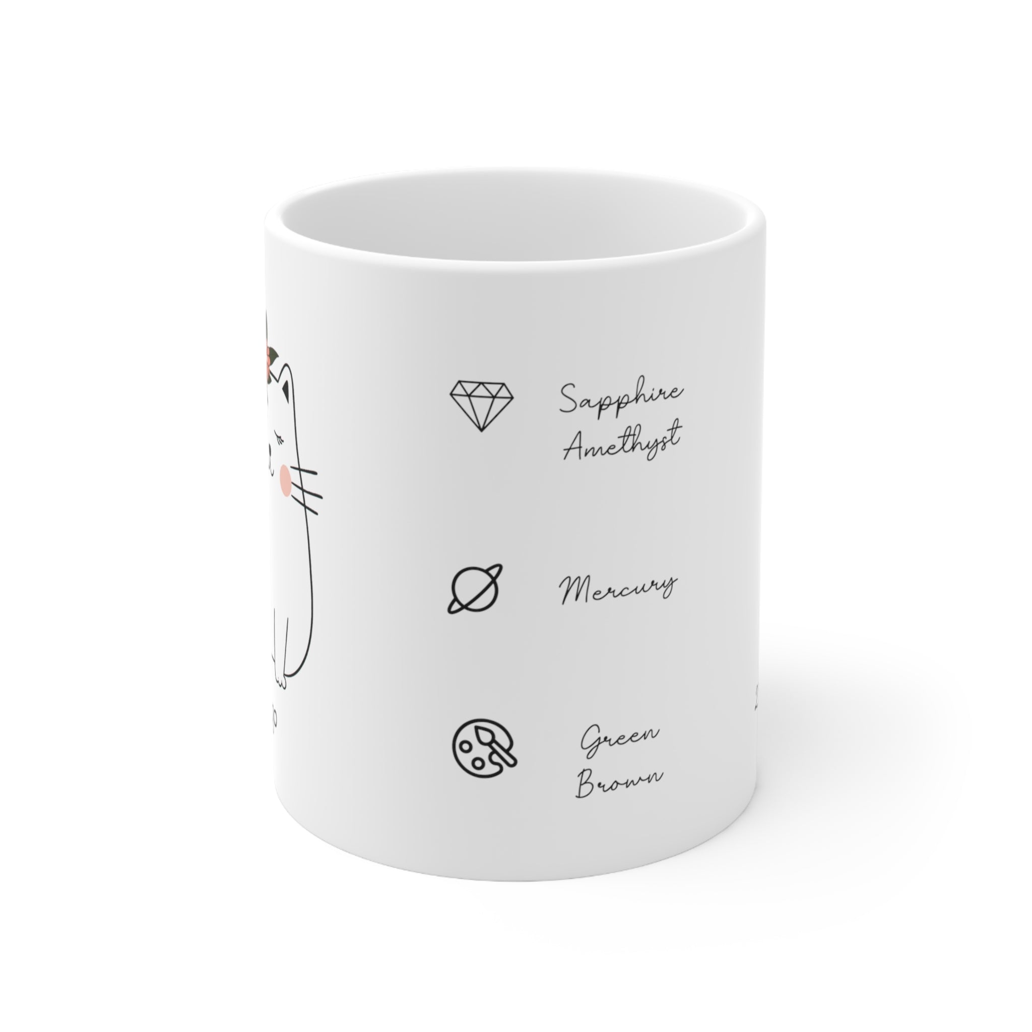 Virgo Lucky Cat: Bio Mug