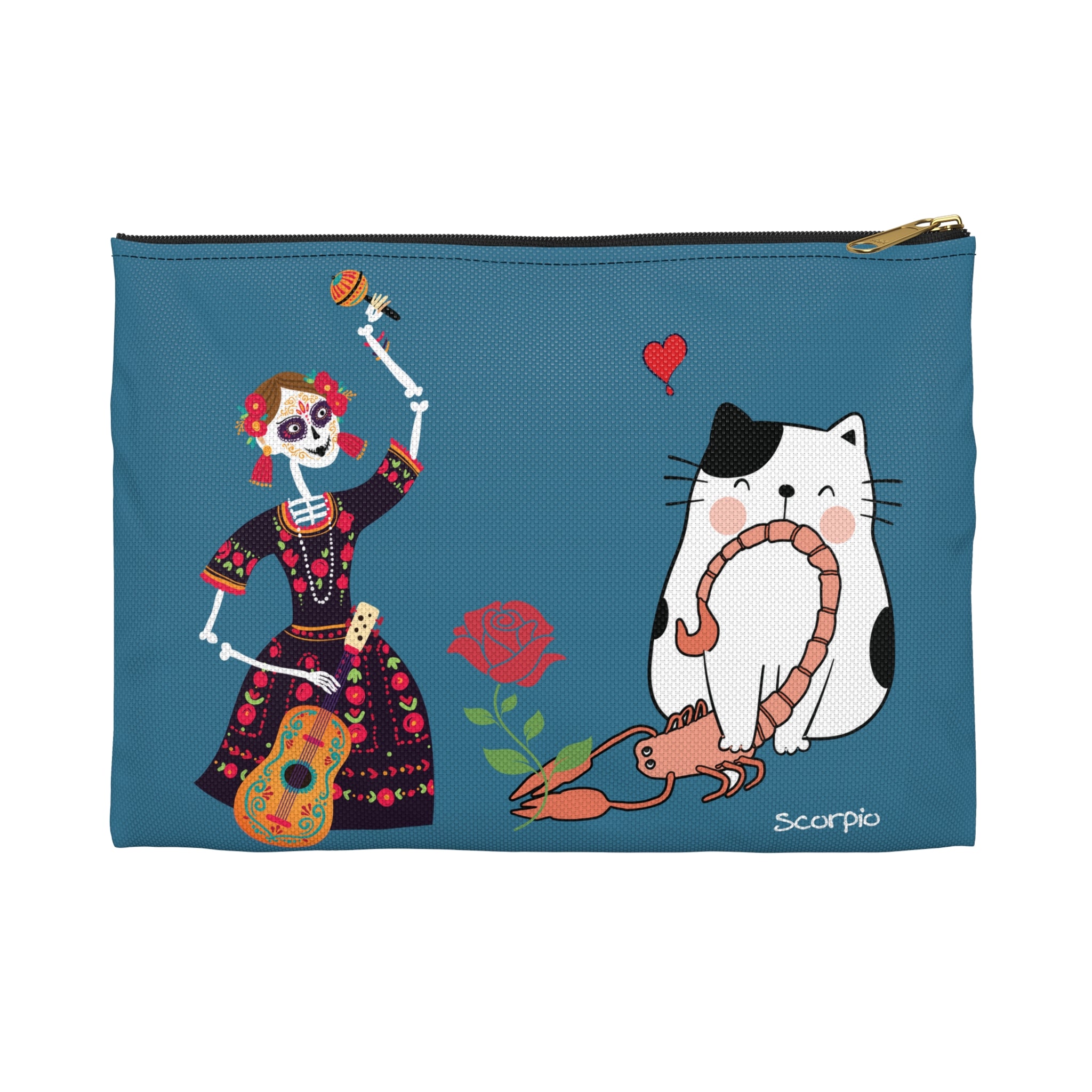 Scorpio Lucky Cat: Good Fur-tune Pouch