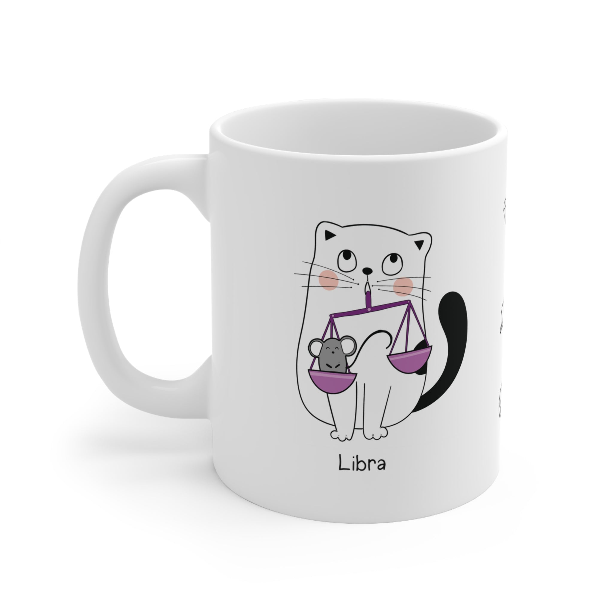 Libra Lucky Cat : Bio Mug