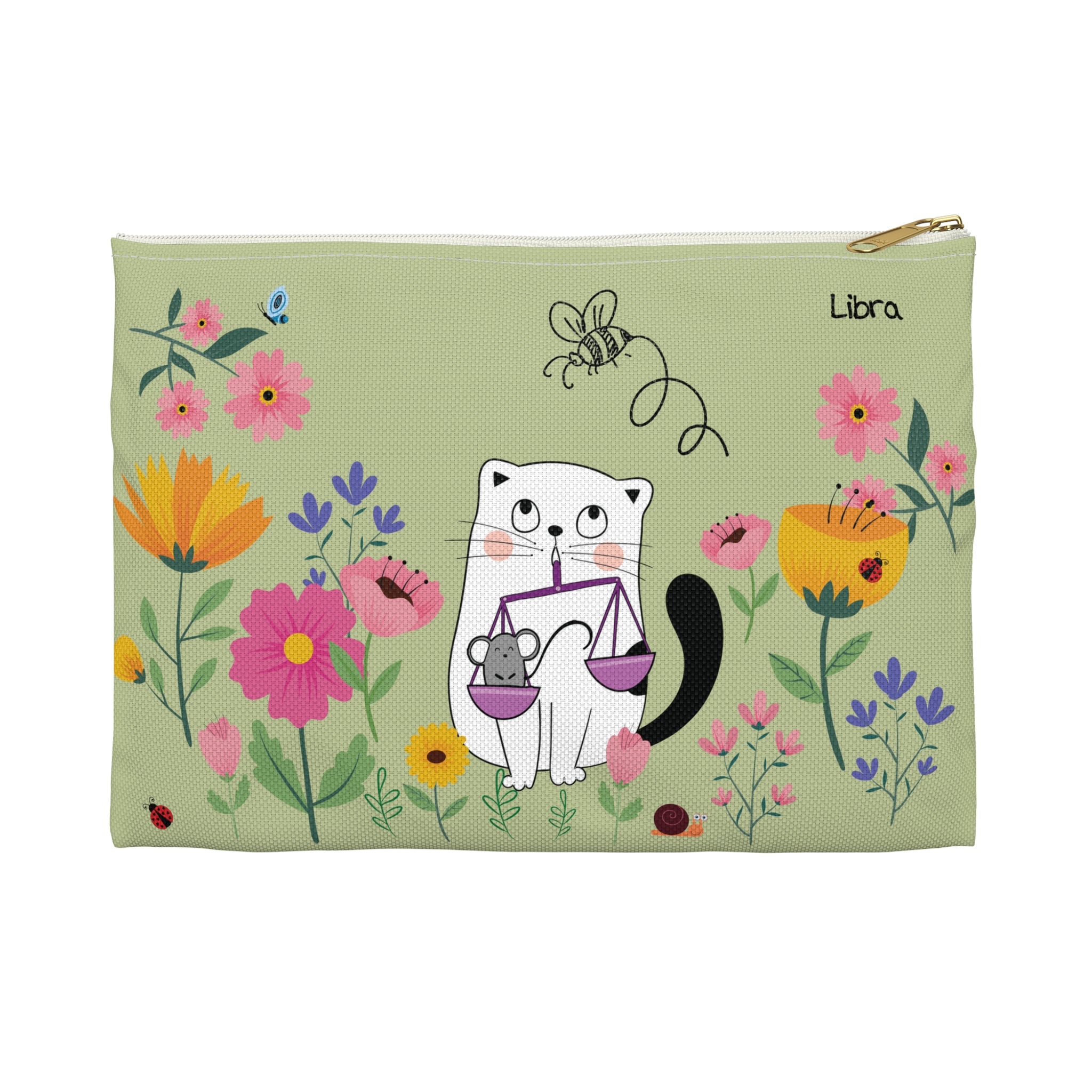 Libra Lucky Cat: Good Fur-tune Pouch