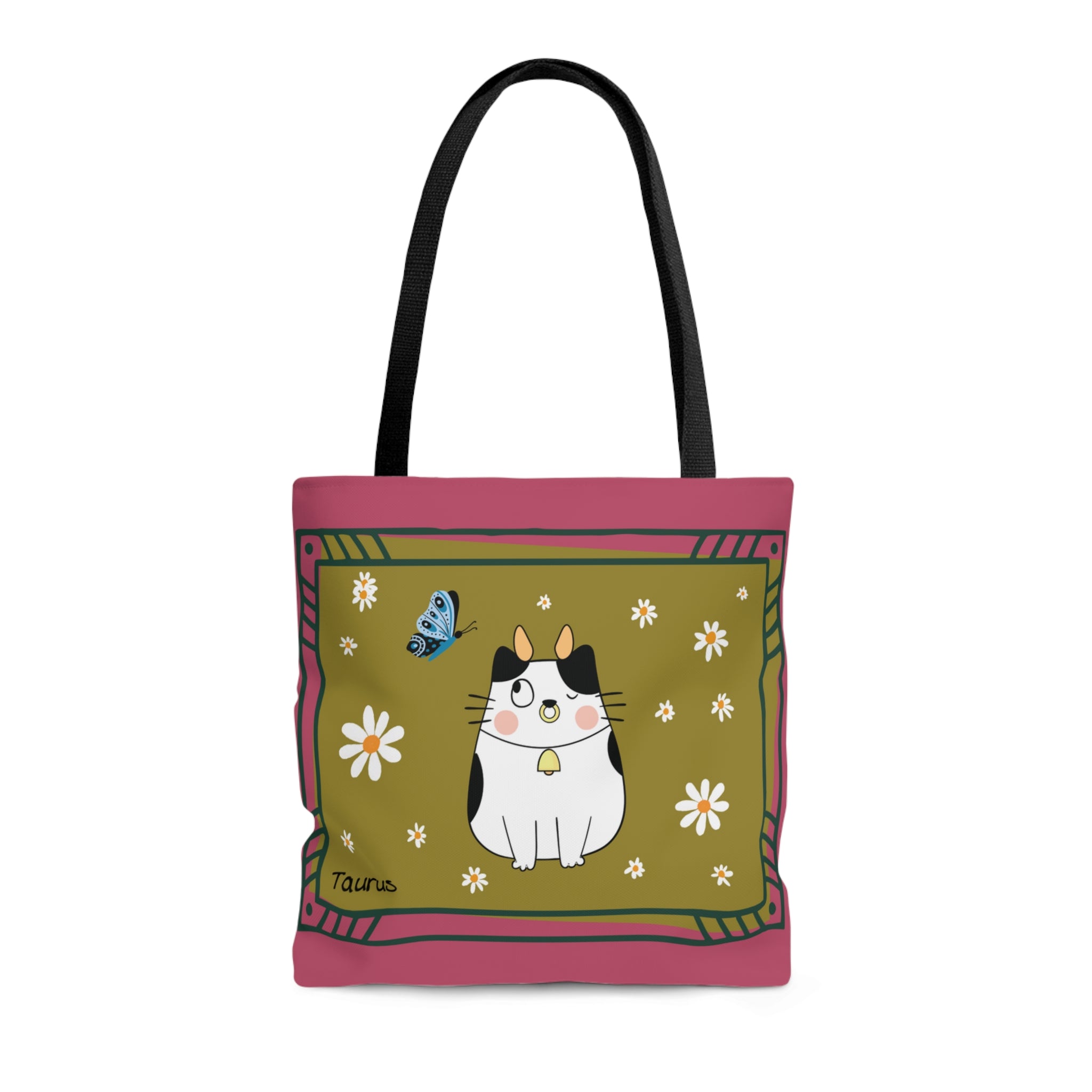 Taurus Lucky Cat: Tote Bag