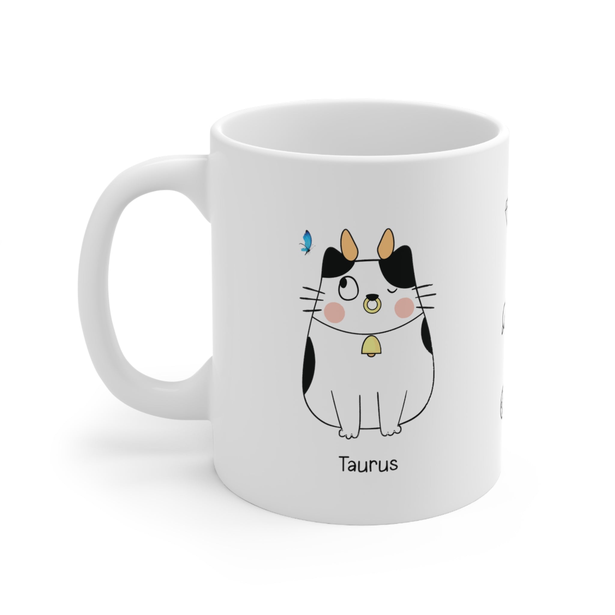 Taurus Lucky Cat: Bio Mug