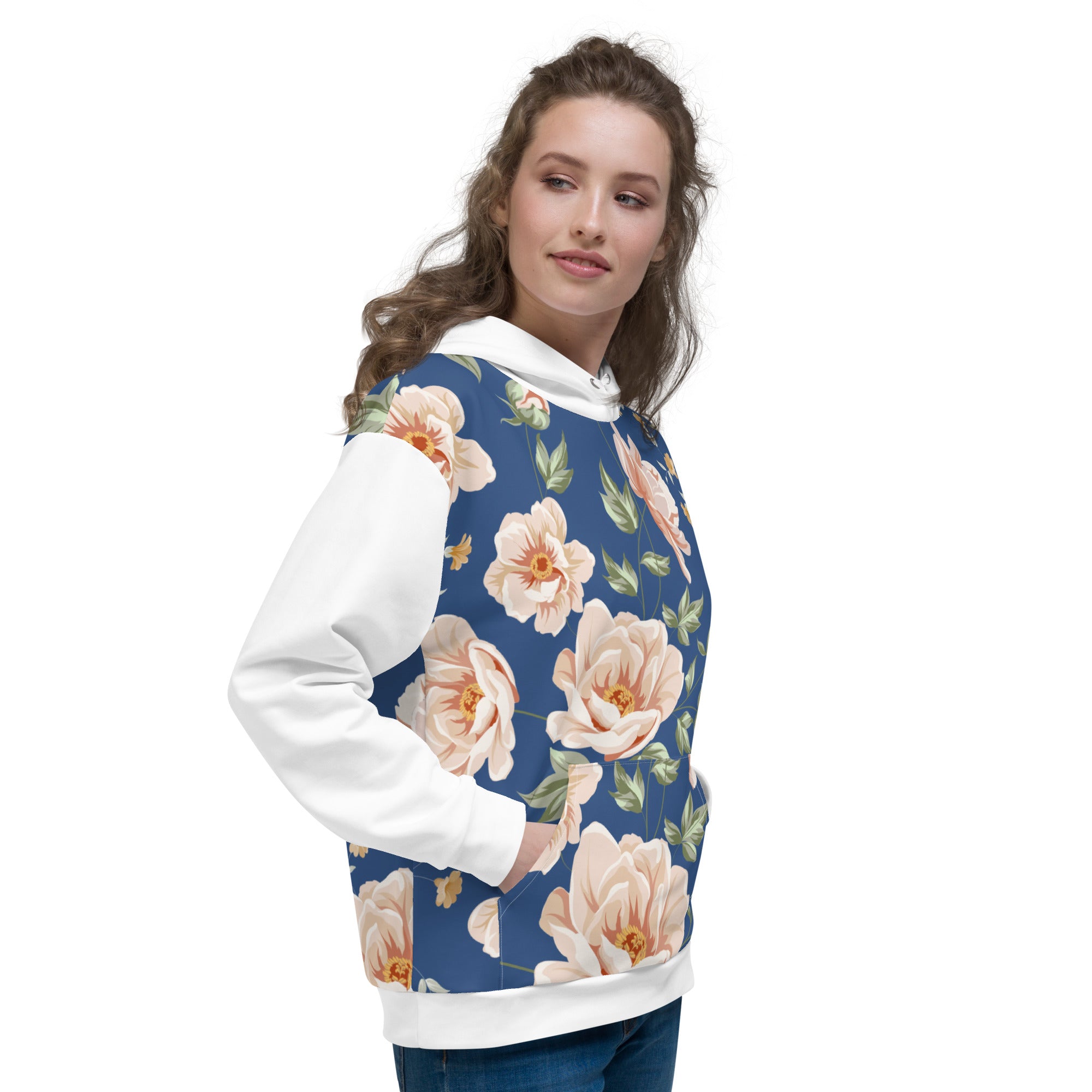 Petals in the Sky: Unisex Comfy Hoodie