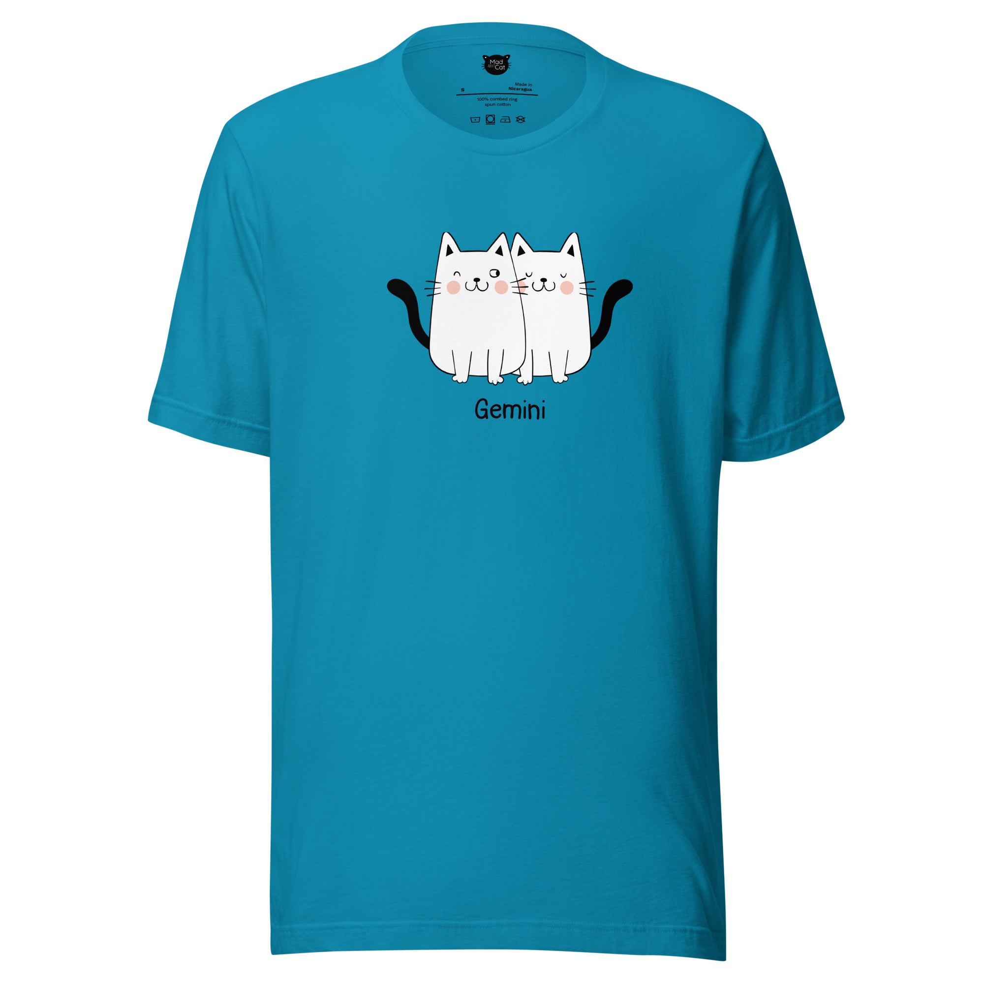 Gemini Lucky Cat: Unisex Essential T-shirt - Pick your colour