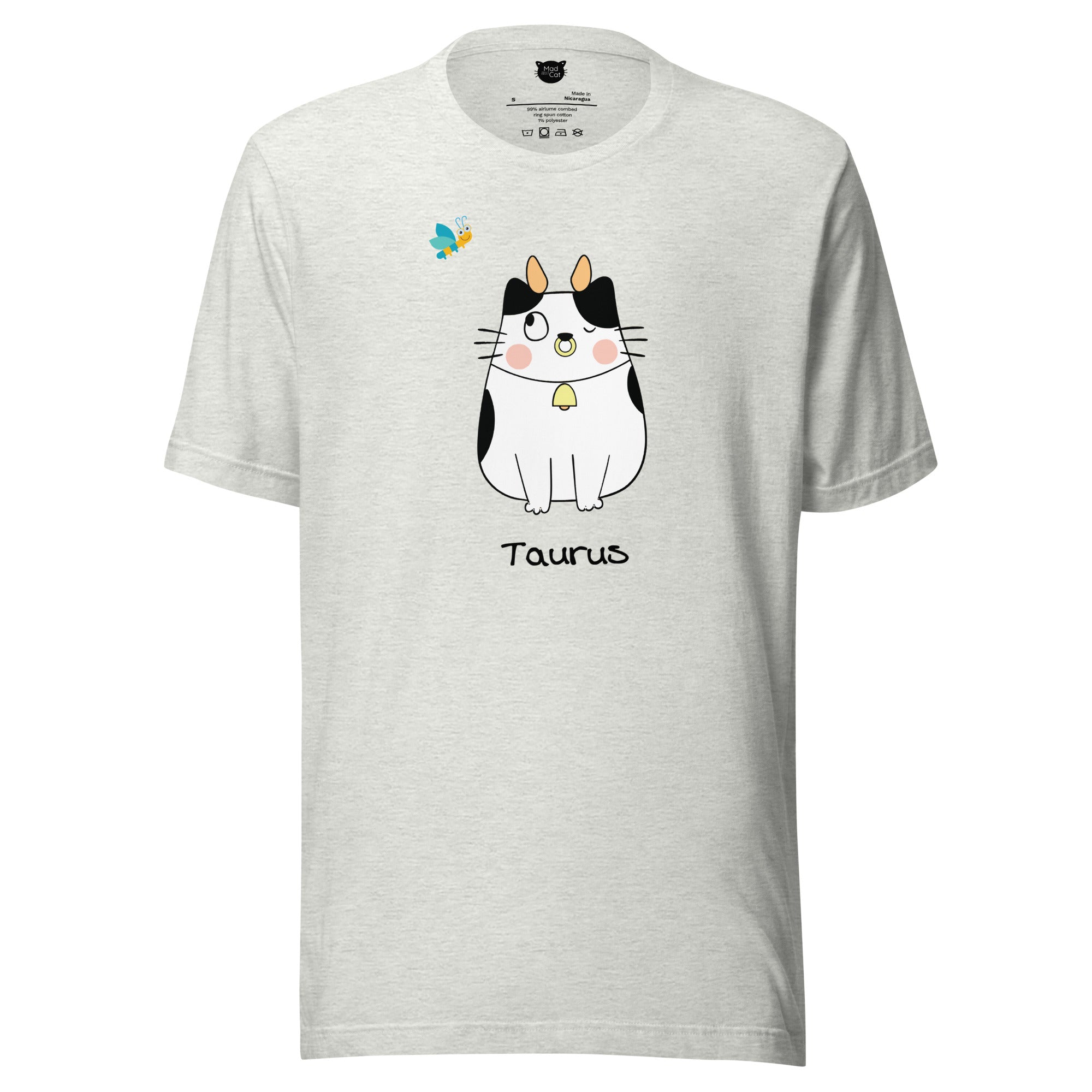 Taurus Lucky Cat: Unisex Essential T-shirt - Pick your colour