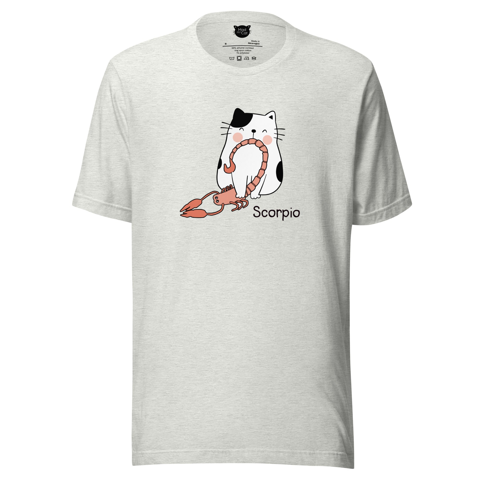 Scorpio Lucky Cat: Unisex Essential T-shirt - Pick your colour