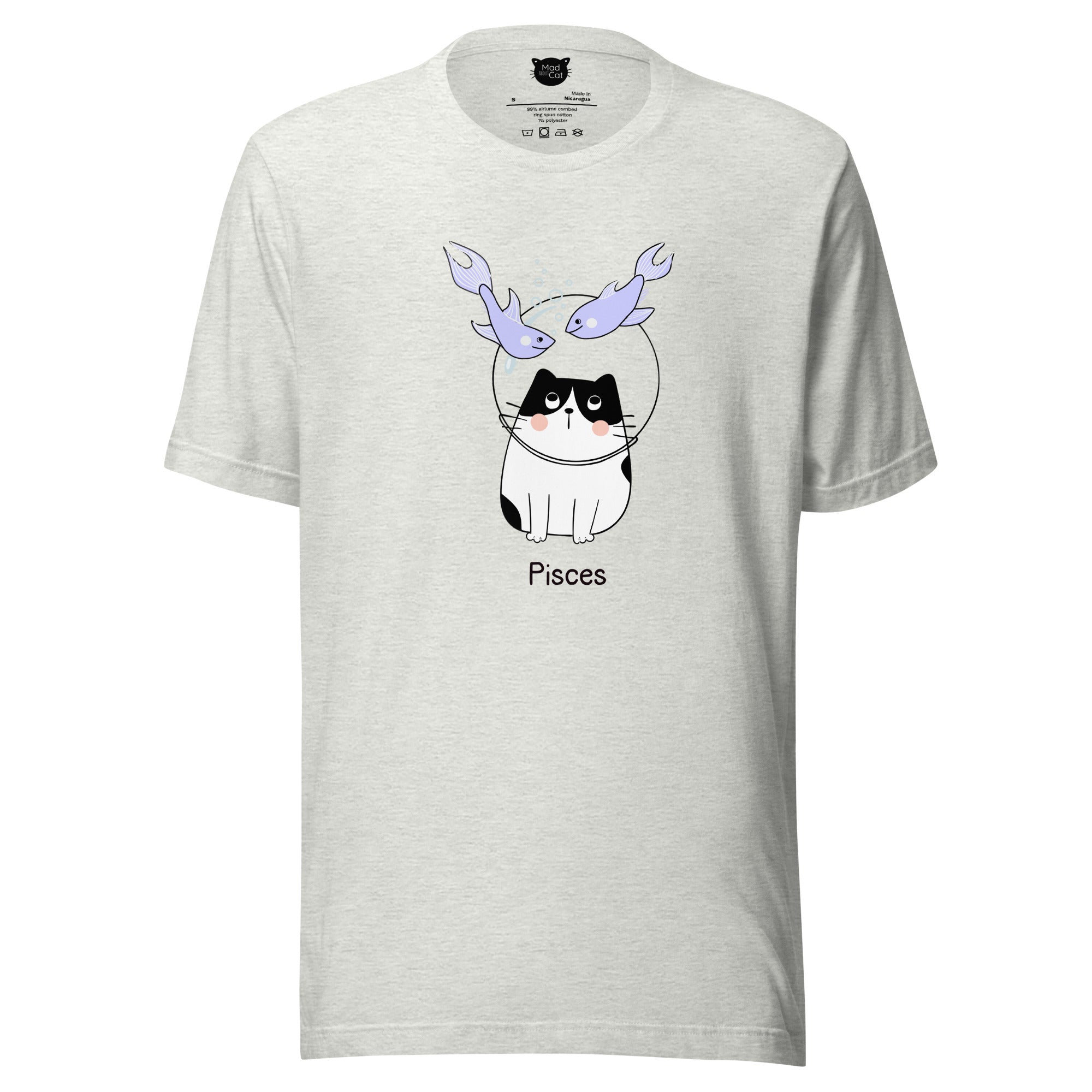 Pisces Lucky Cat: Unisex Essential T-shirt - Pick your colour