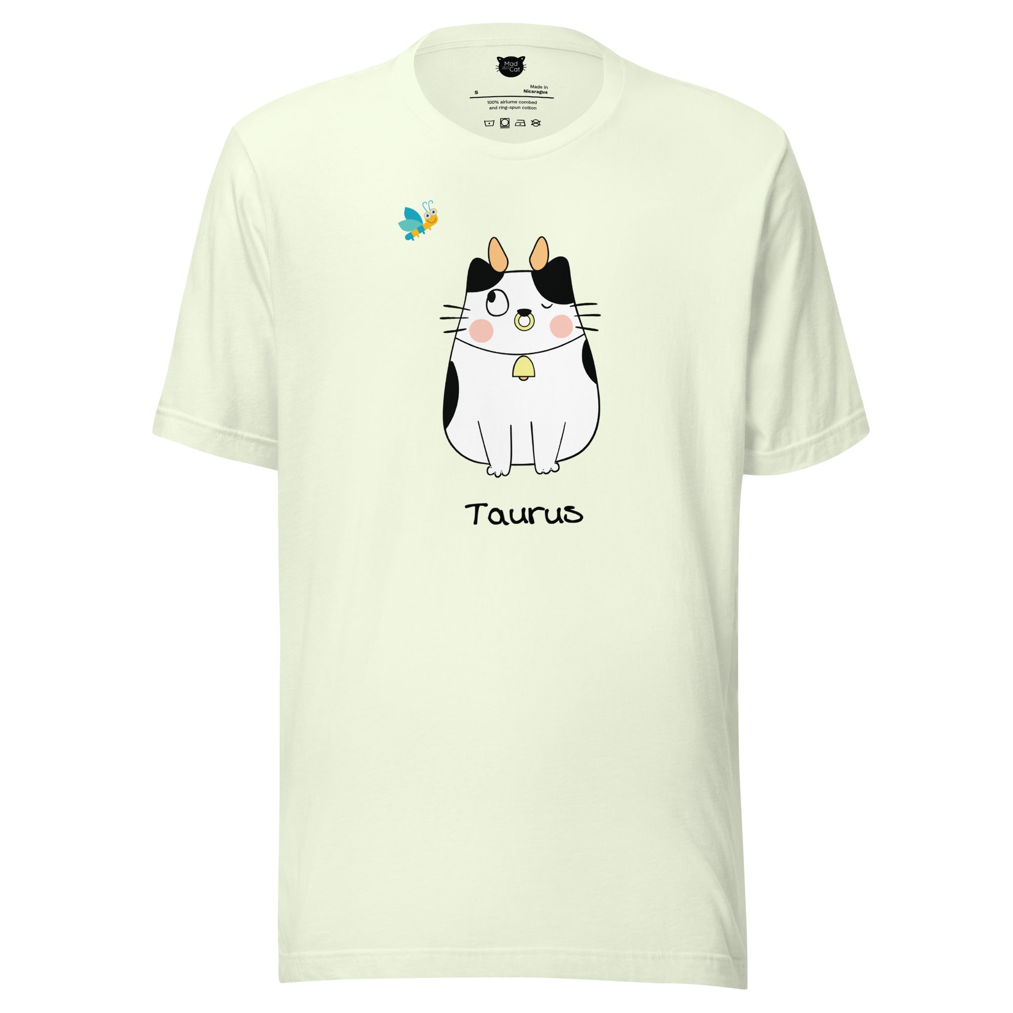 Taurus Lucky Cat: Unisex Essential T-shirt - Pick your colour