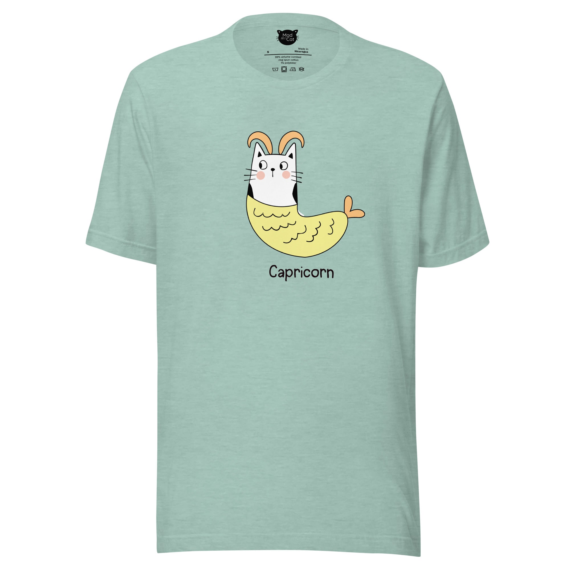 Capricorn Lucky Cat: Unisex Essential T-shirt - Pick your colour