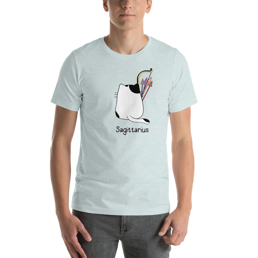 Sagittarius Lucky Cat: Unisex Essential T-shirt - Pick your colour