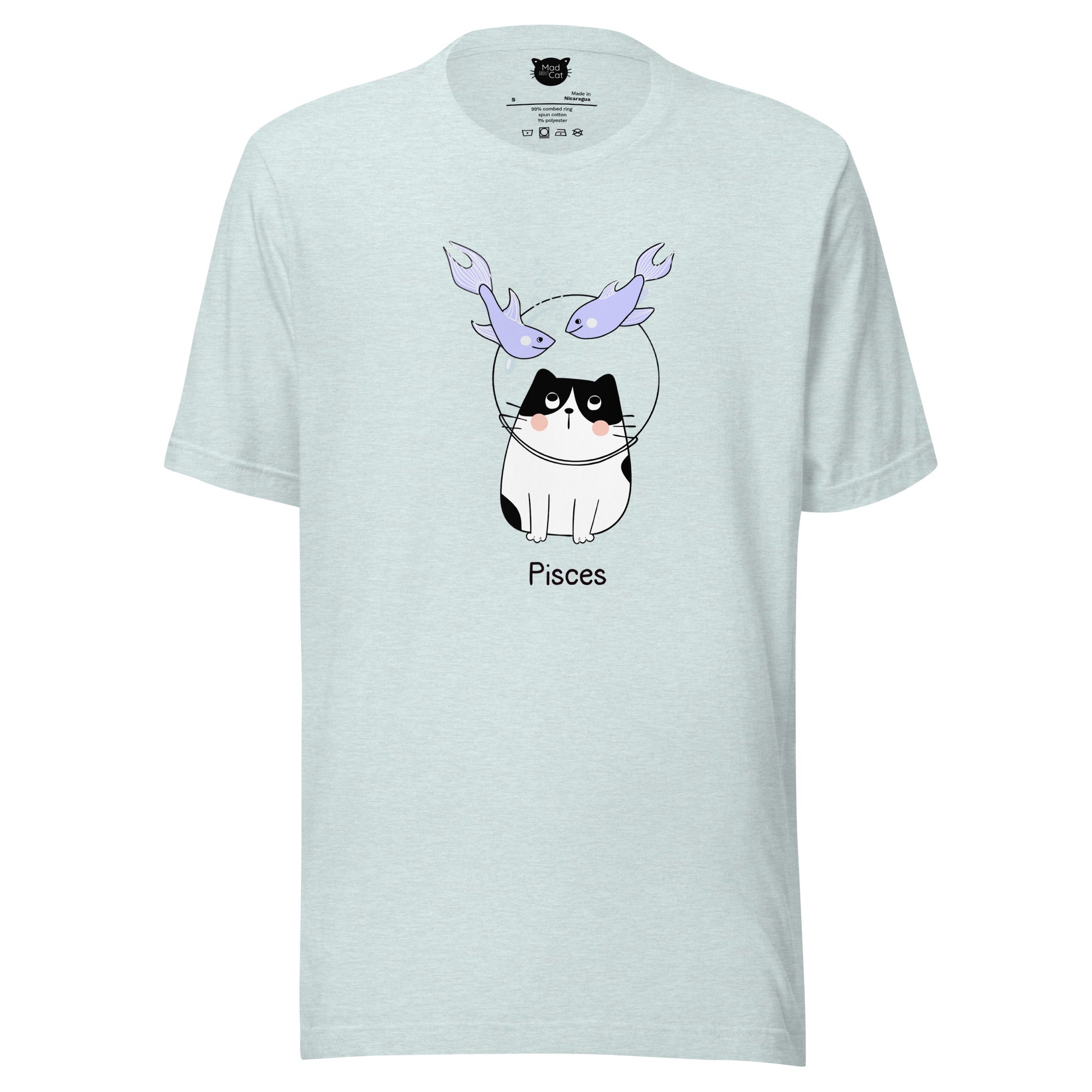 Pisces Lucky Cat: Unisex Essential T-shirt - Pick your colour