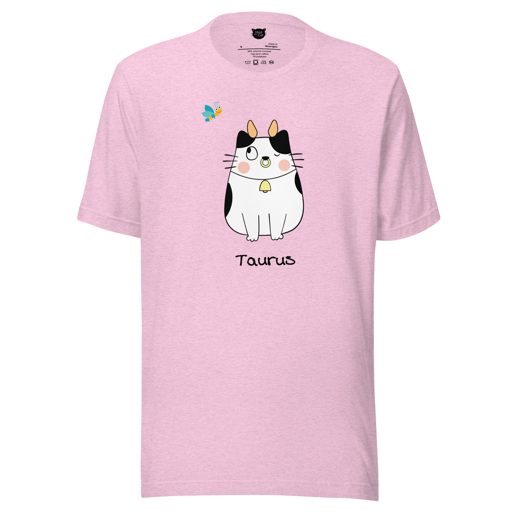 Taurus Lucky Cat: Unisex Essential T-shirt - Pick your colour