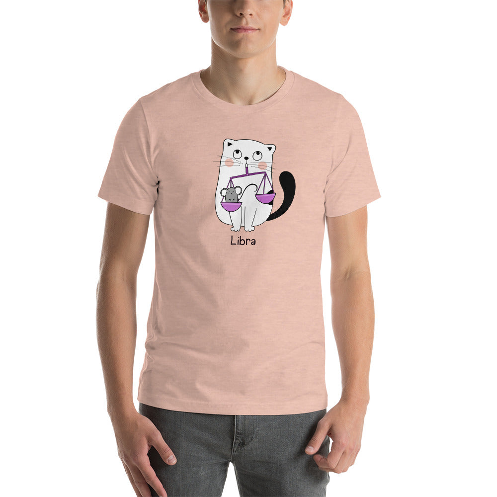 Libra Lucky Cat: Unisex Essential T-shirt - Pick your colour