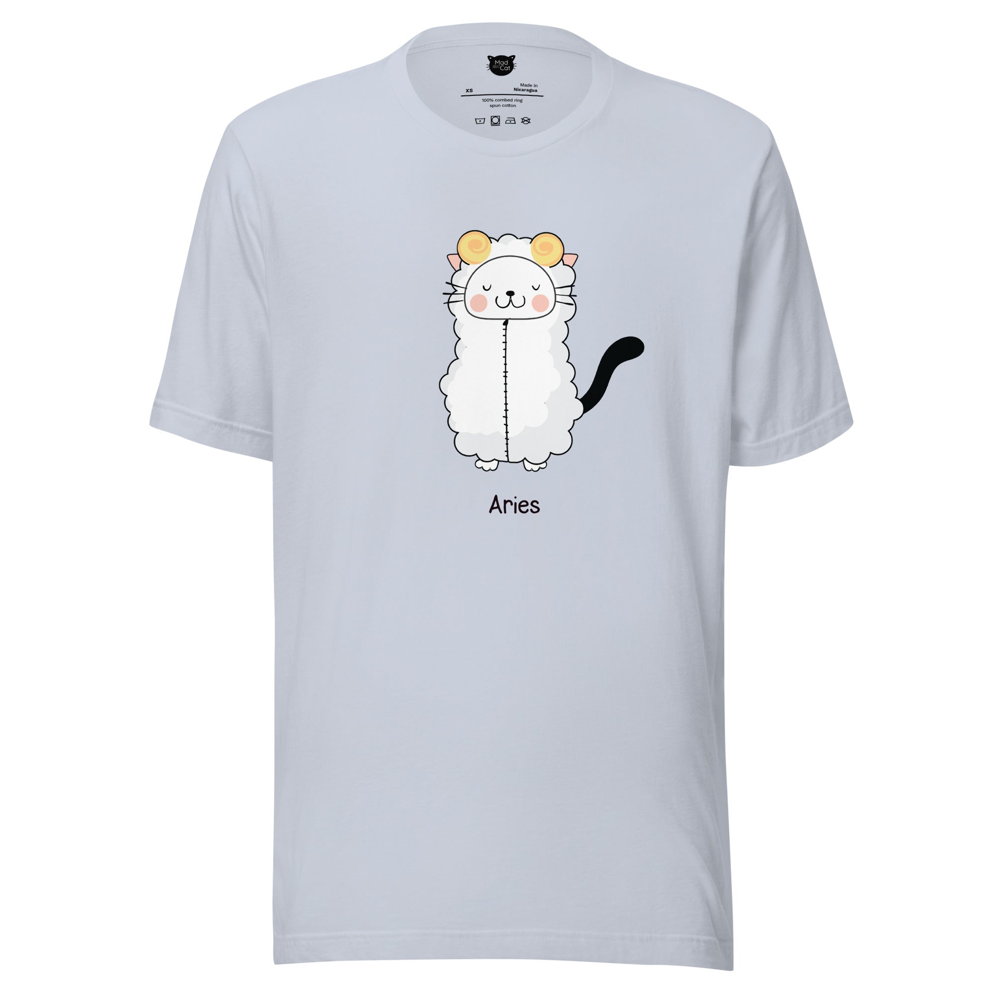 Aries Lucky Cat: Unisex Essential T-shirt - Pick your colour