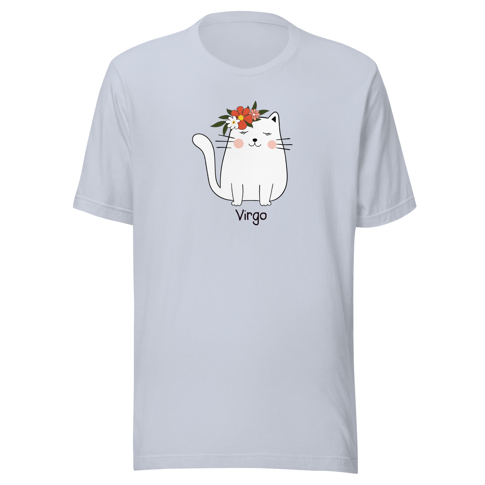 Virgo Lucky Cat: Unisex Essential T-shirt - Pick your colour