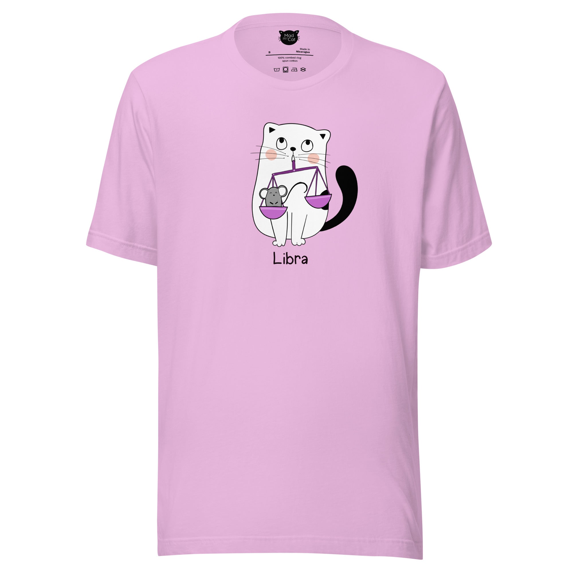 Libra Lucky Cat: Unisex Essential T-shirt - Pick your colour