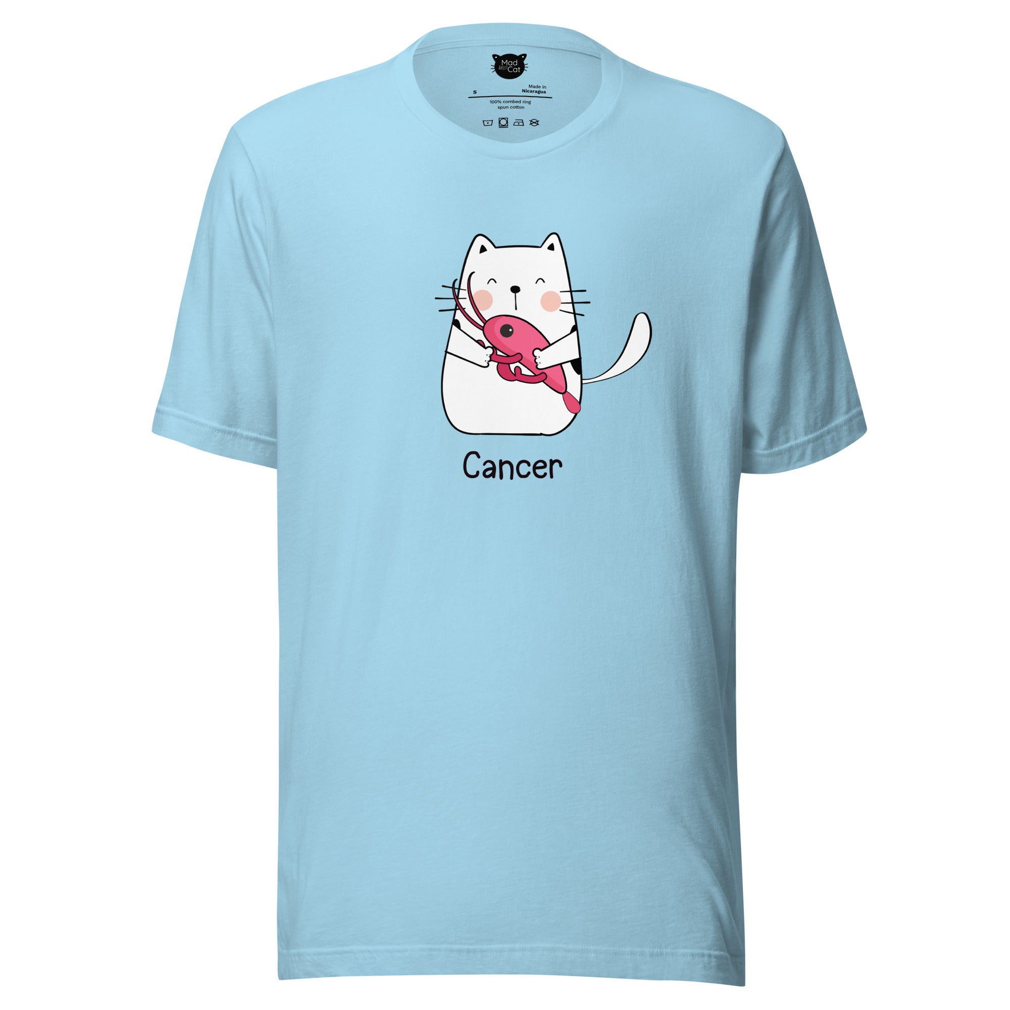 Cancer Lucky Cat: Unisex Essential T-shirt - Pick your colour