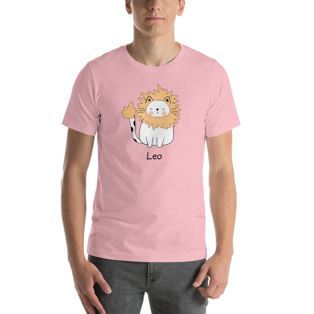 Leo Lucky Cat: Unisex Essential T-shirt - Pick your colour