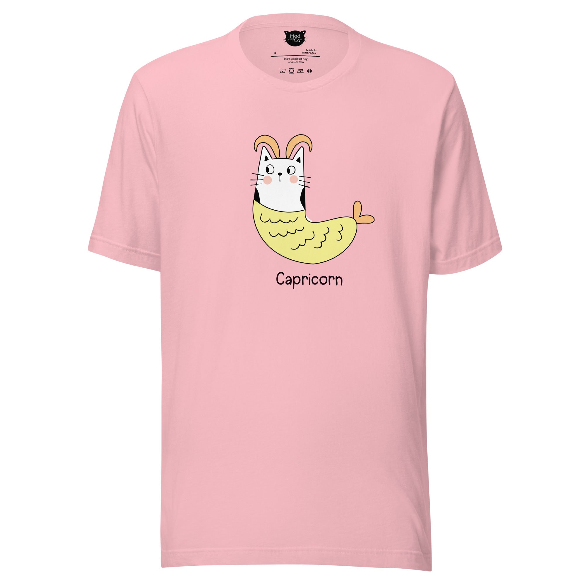 Capricorn Lucky Cat: Unisex Essential T-shirt - Pick your colour