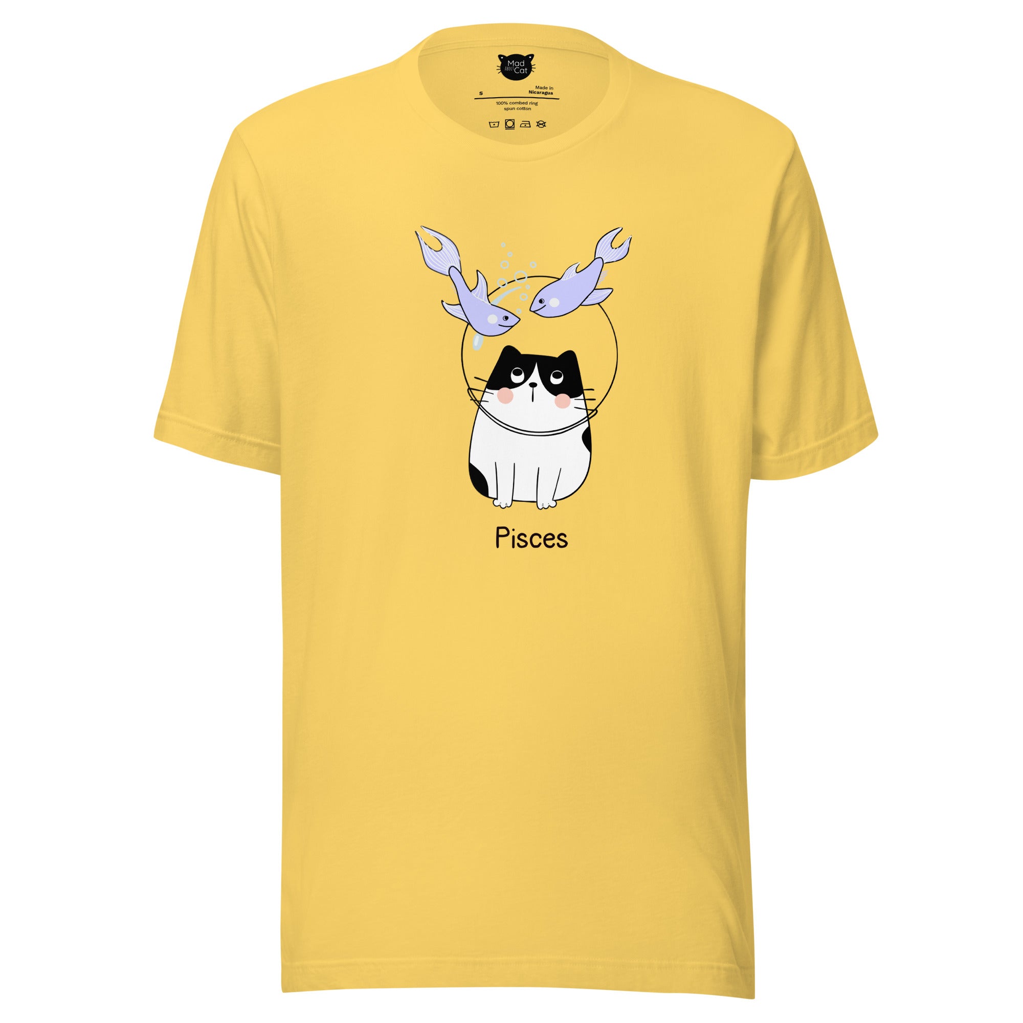 Pisces Lucky Cat: Unisex Essential T-shirt - Pick your colour