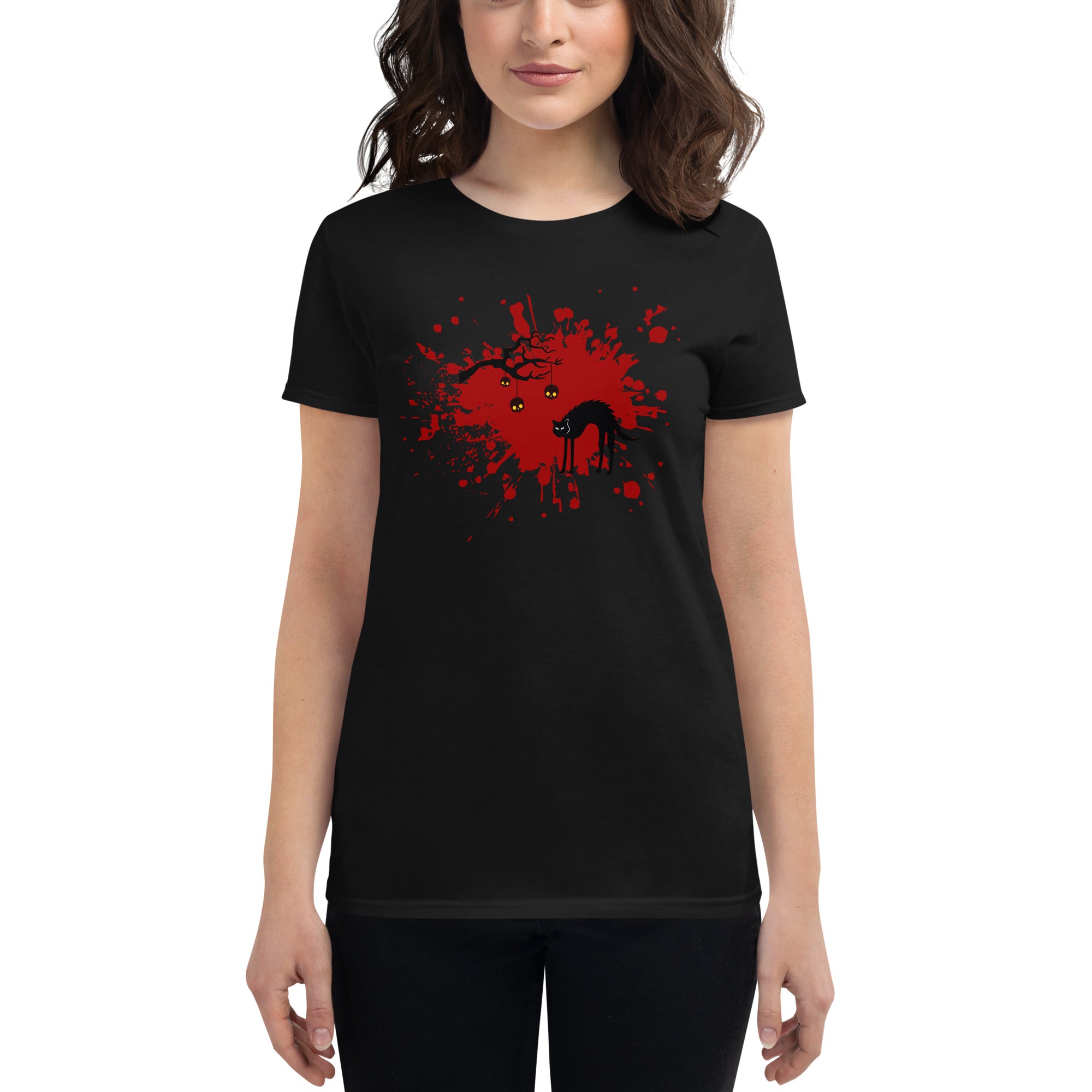 Halloween Special - A Crimson Night : Soft Fitted T-shirt